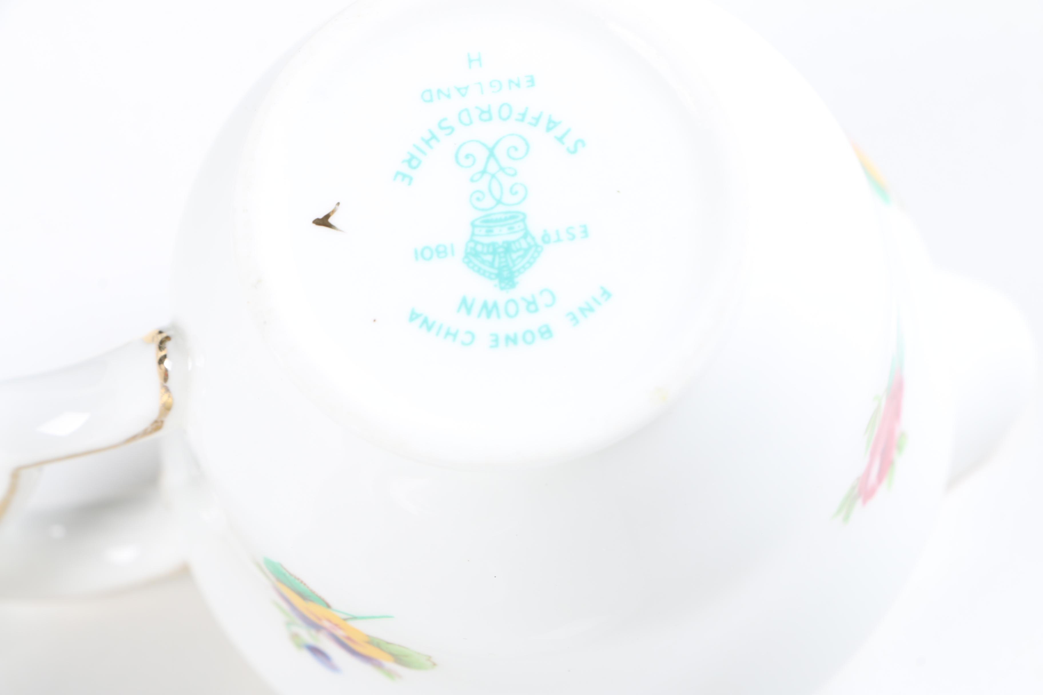 Floral Tableware Including Vintage GDA Limoges