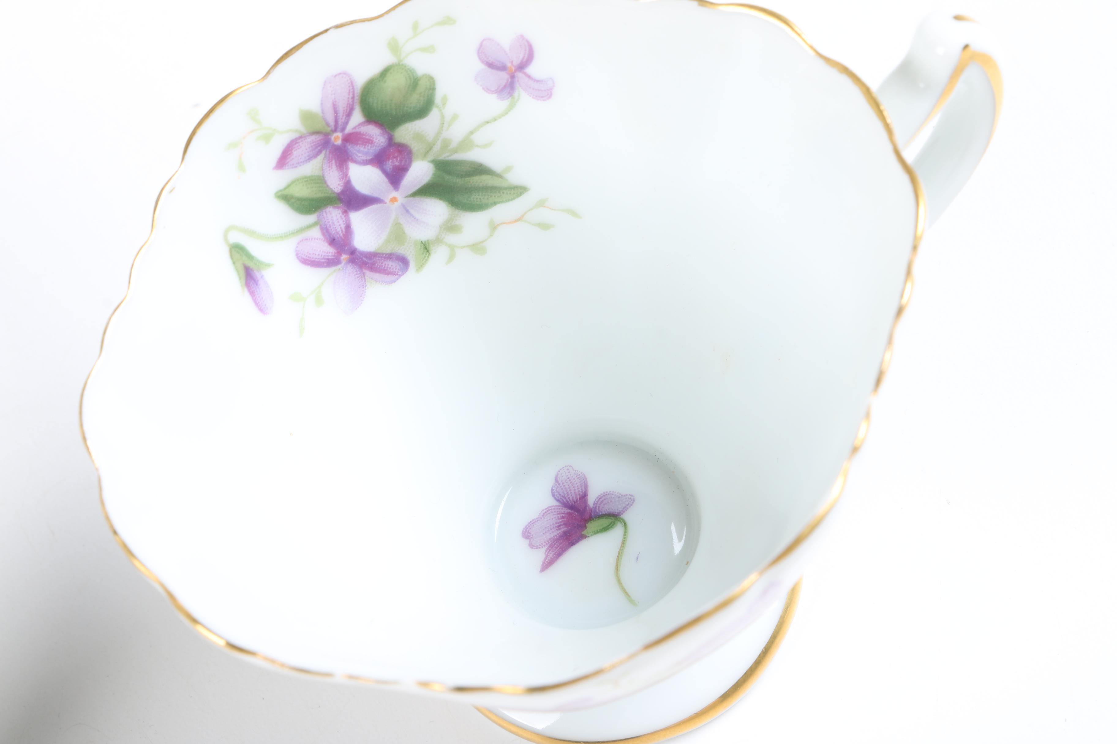 Floral Tableware Including Vintage GDA Limoges