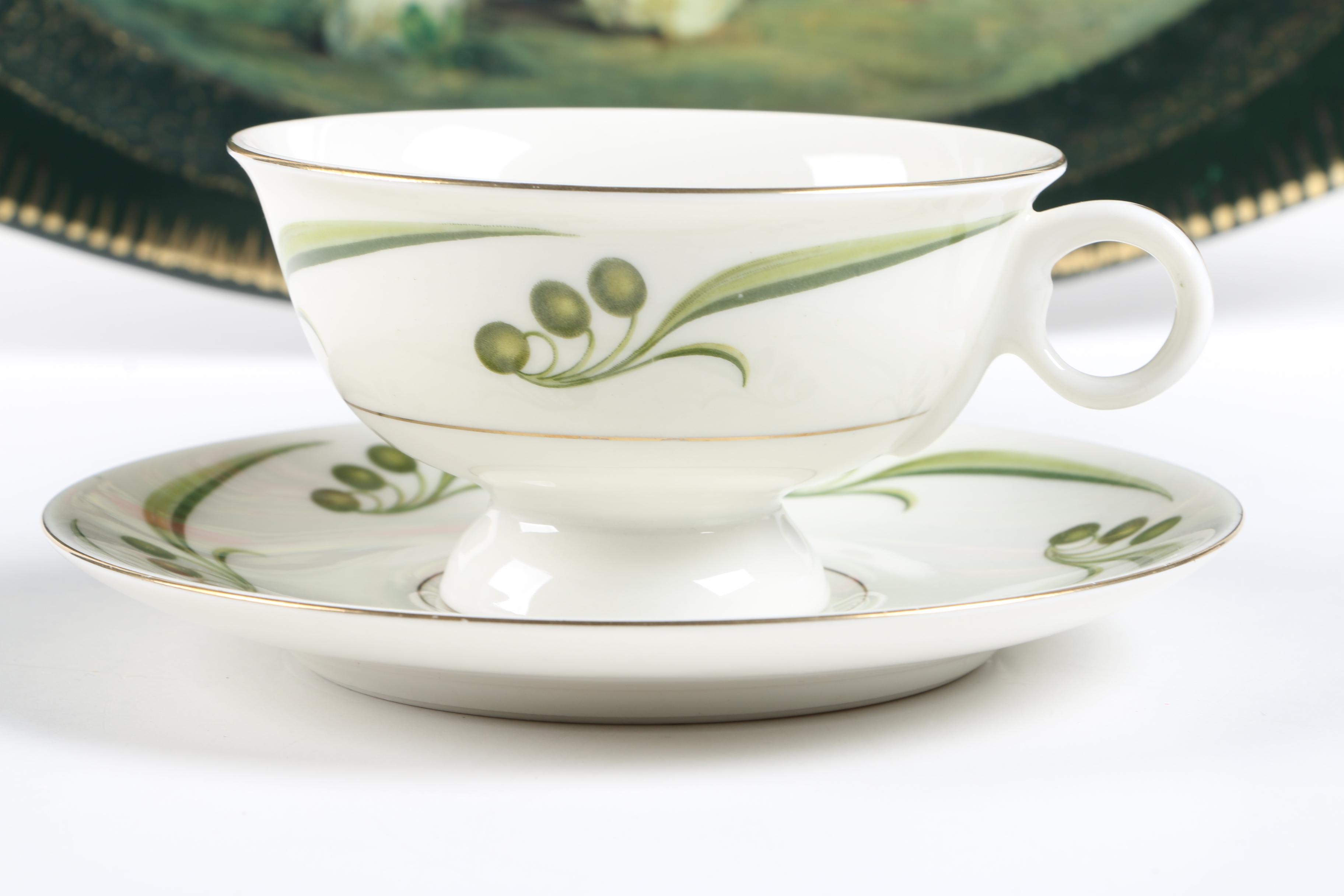 Floral Tableware Including Vintage GDA Limoges