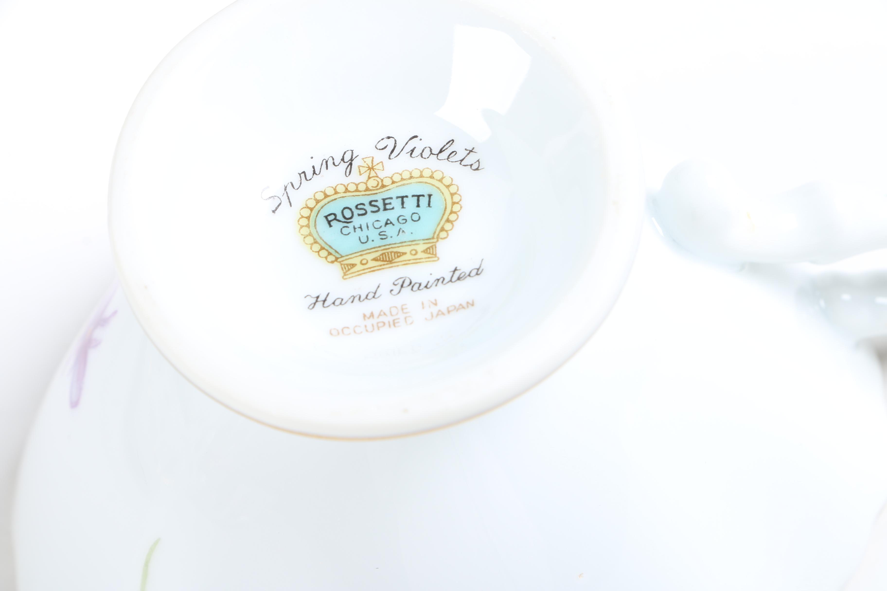 Floral Tableware Including Vintage GDA Limoges