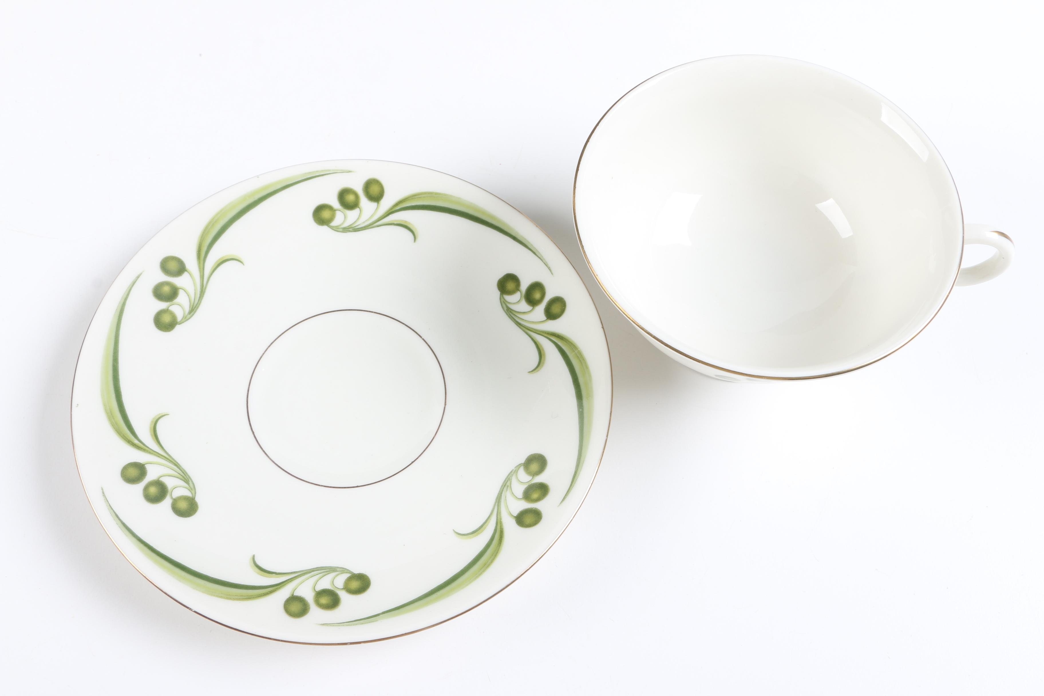 Floral Tableware Including Vintage GDA Limoges