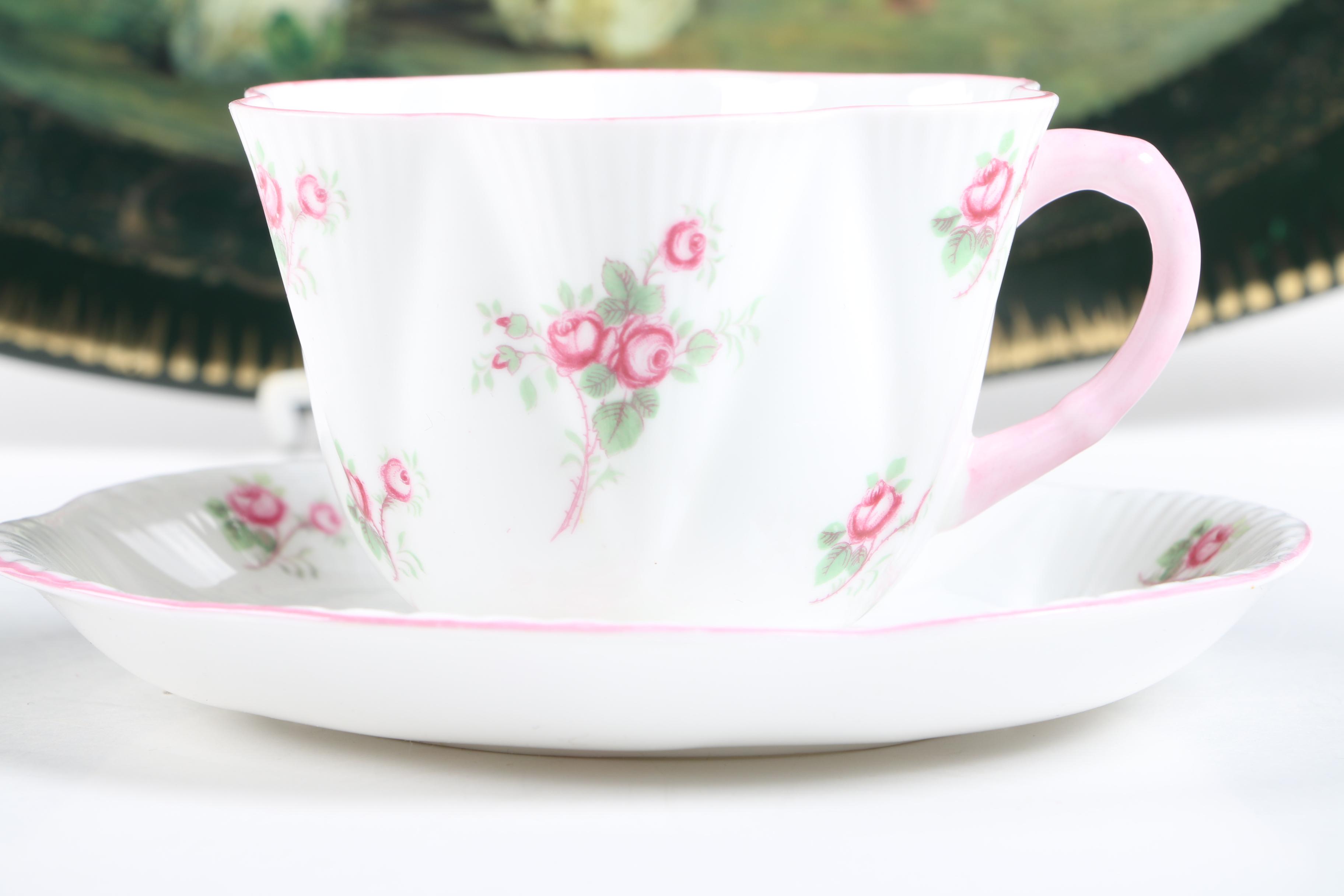 Floral Tableware Including Vintage GDA Limoges