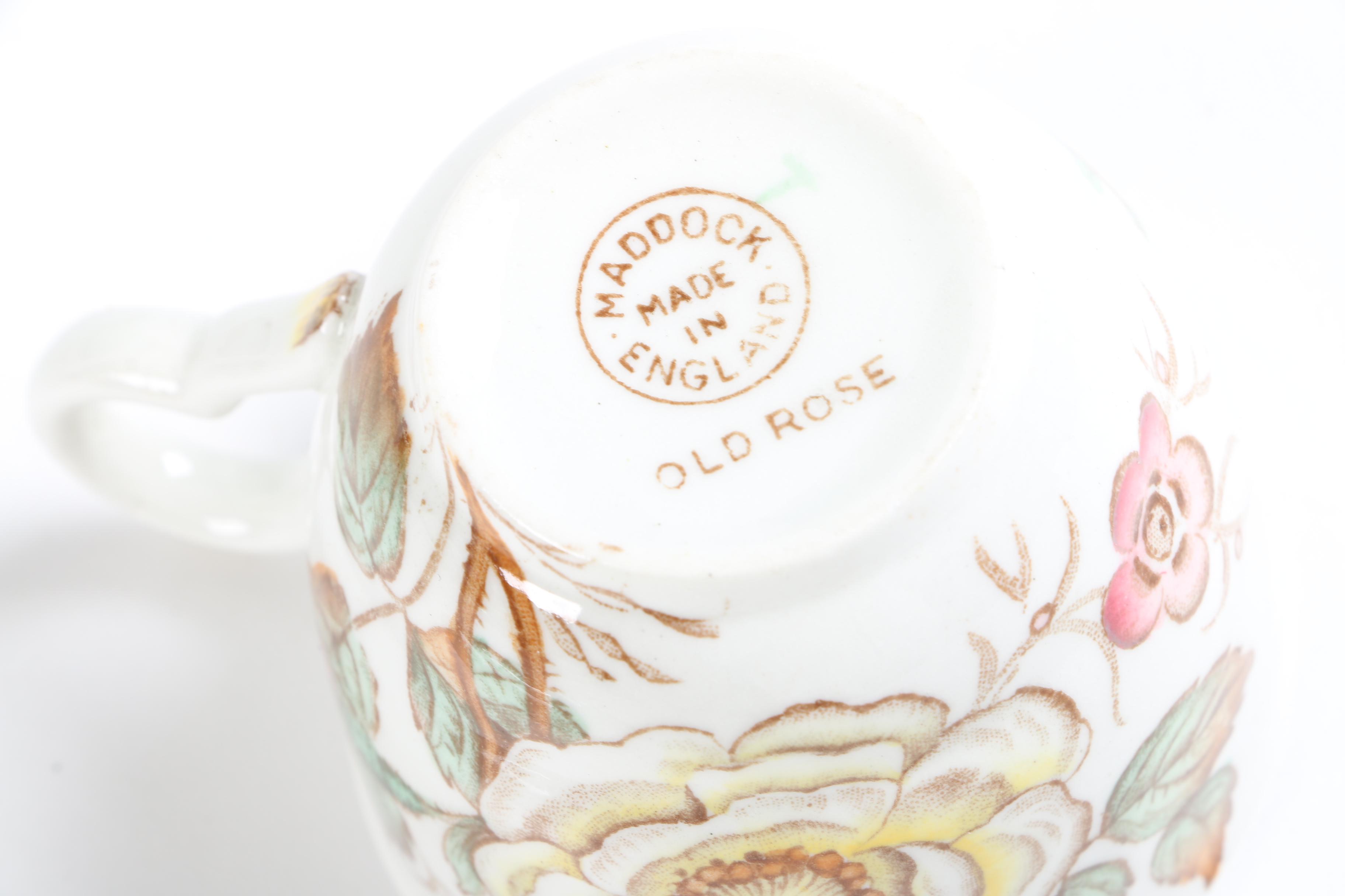 Floral Tableware Including Vintage GDA Limoges