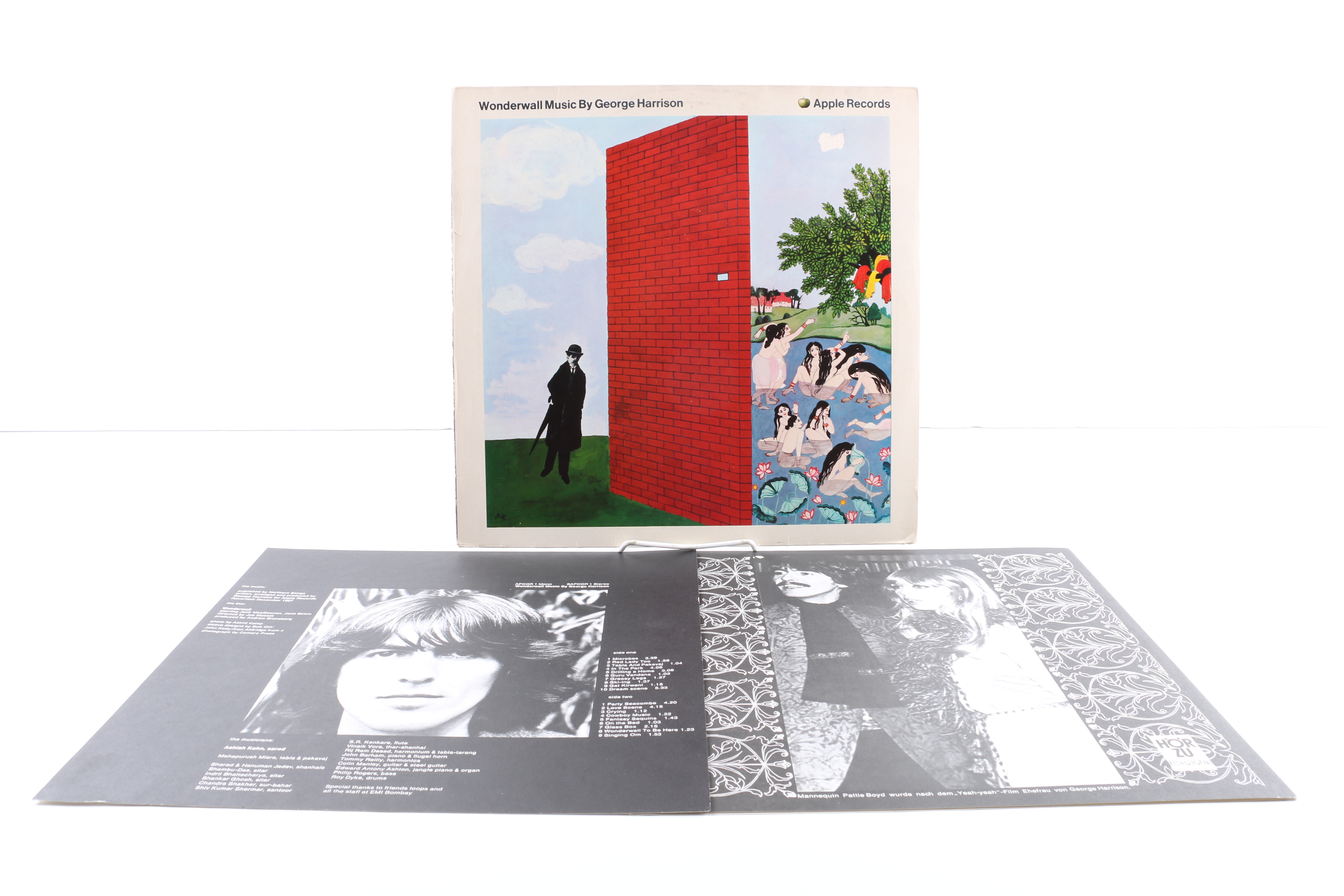George Harrison LPs Including "Wonderwall Music" German Pressing