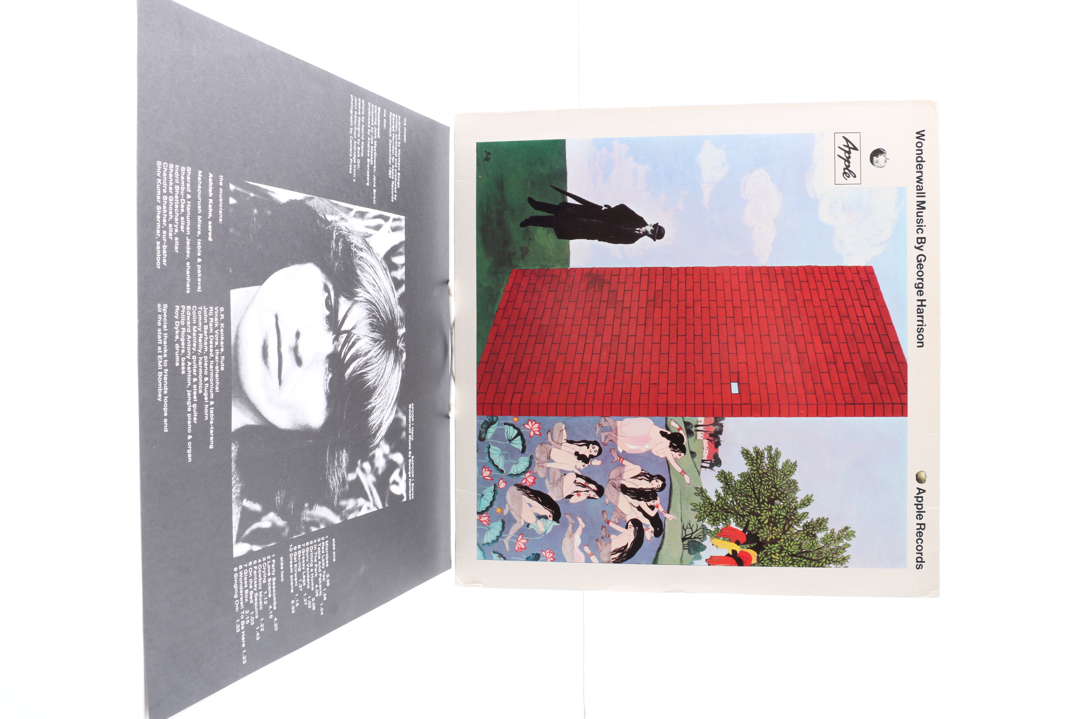 George Harrison "Wonderwall Music" German Pressing LP, DVD, and Remo Four 45