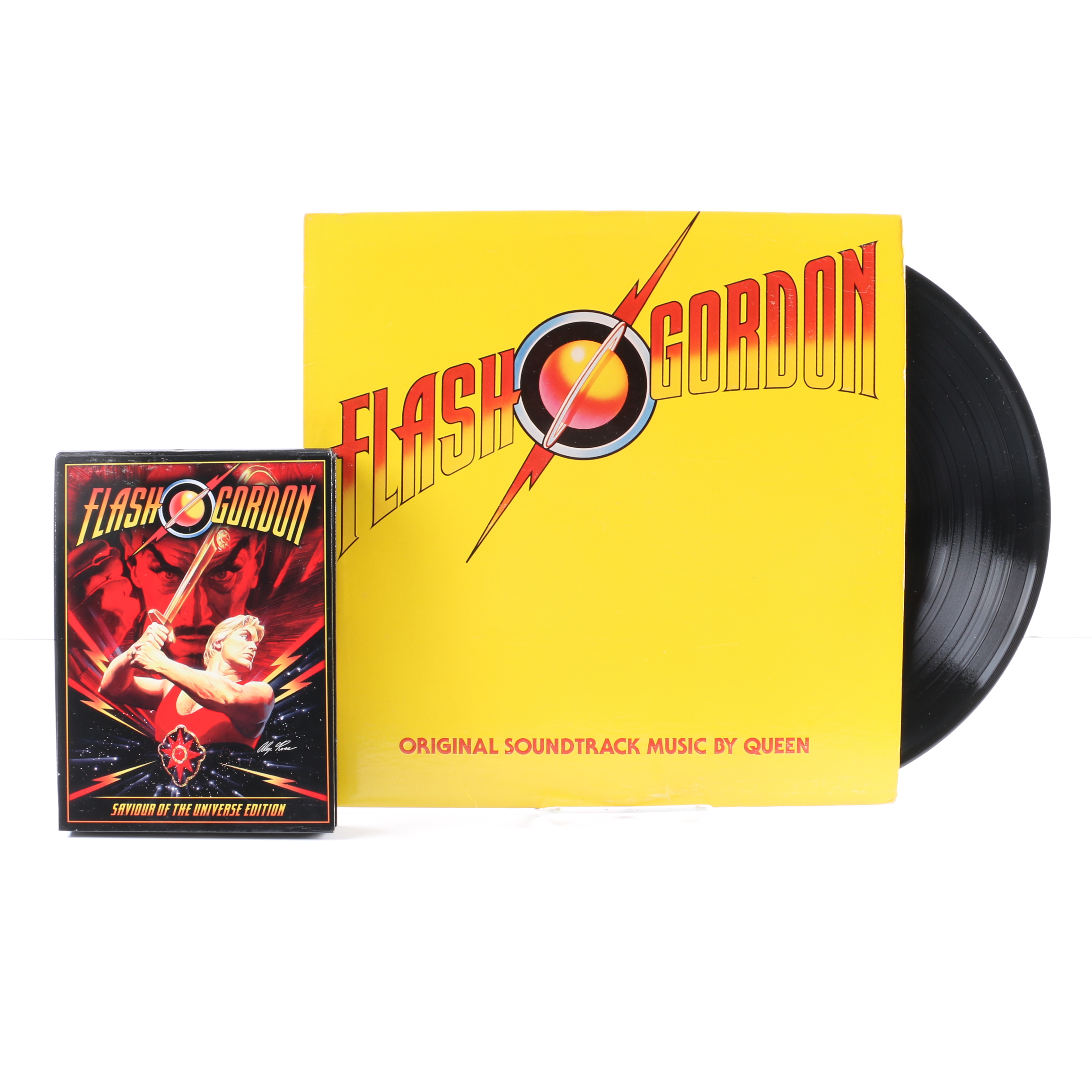 Queen "Flash Gordon" Soundtrack LP and "Saviour Of The Universe Edition" DVD