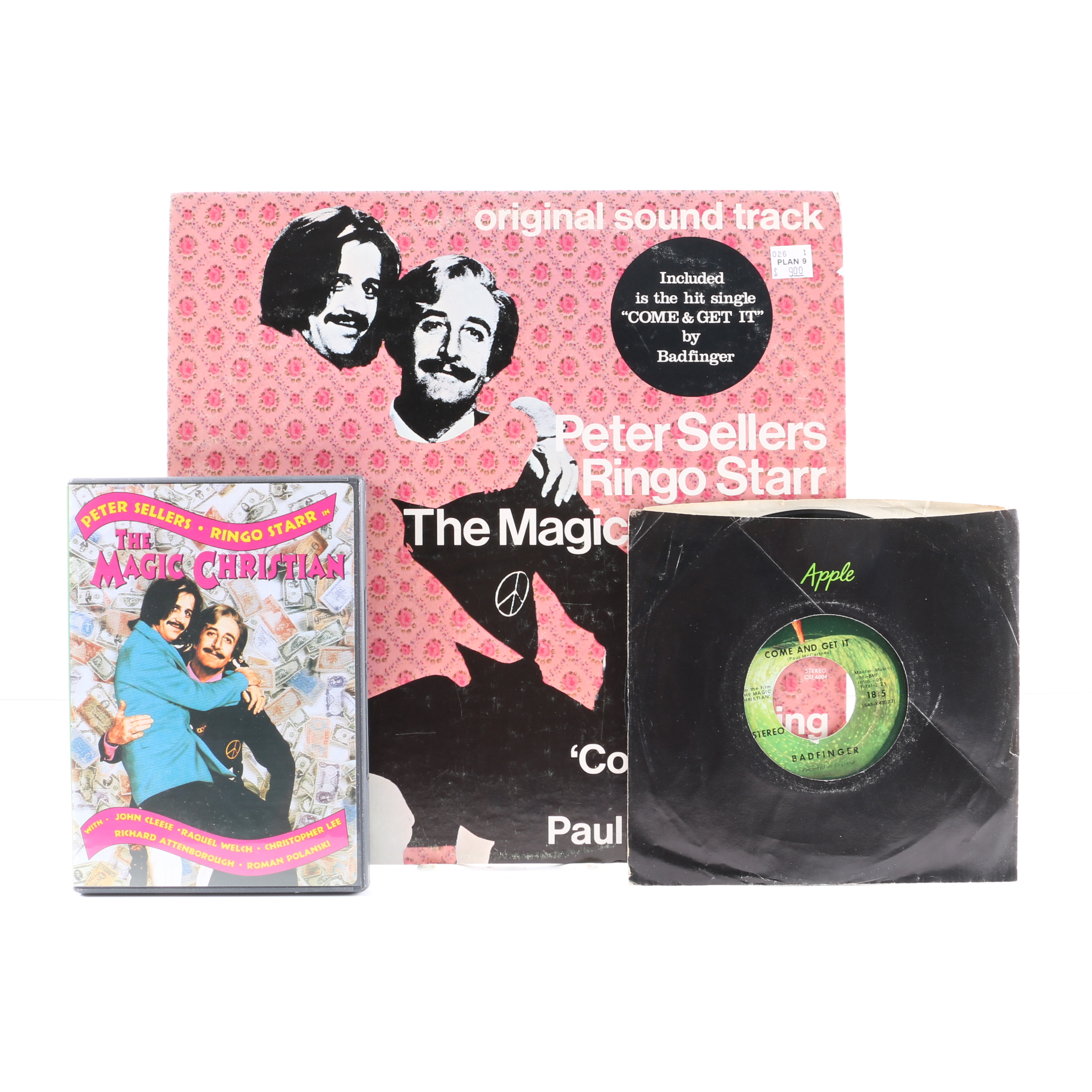 "The Magic Christian" Original Soundtrack LP, DVD, and Badfinger 45