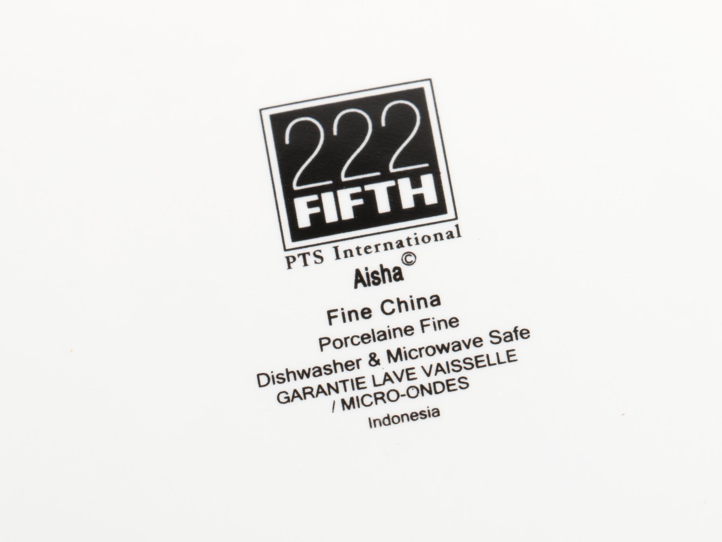 222 Fifth "Aisha" Porcelain Plates