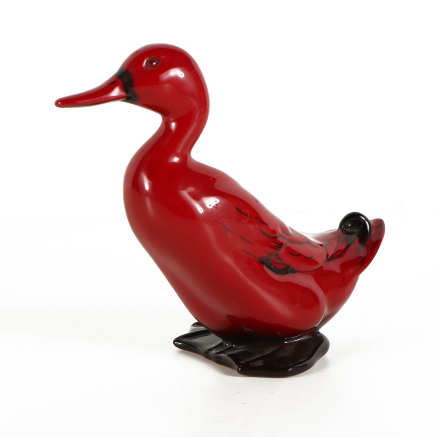 Royal Doulton Flambé Duck Figurine
