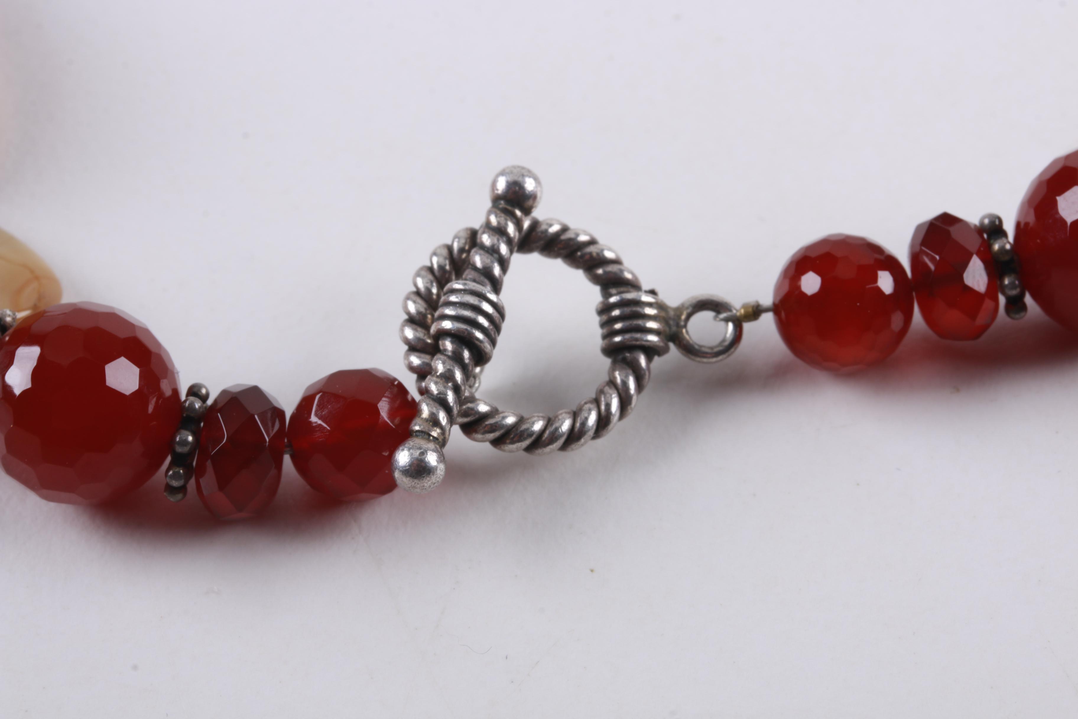 Sterling Silver Jewelry Including Carnelian and Peridot