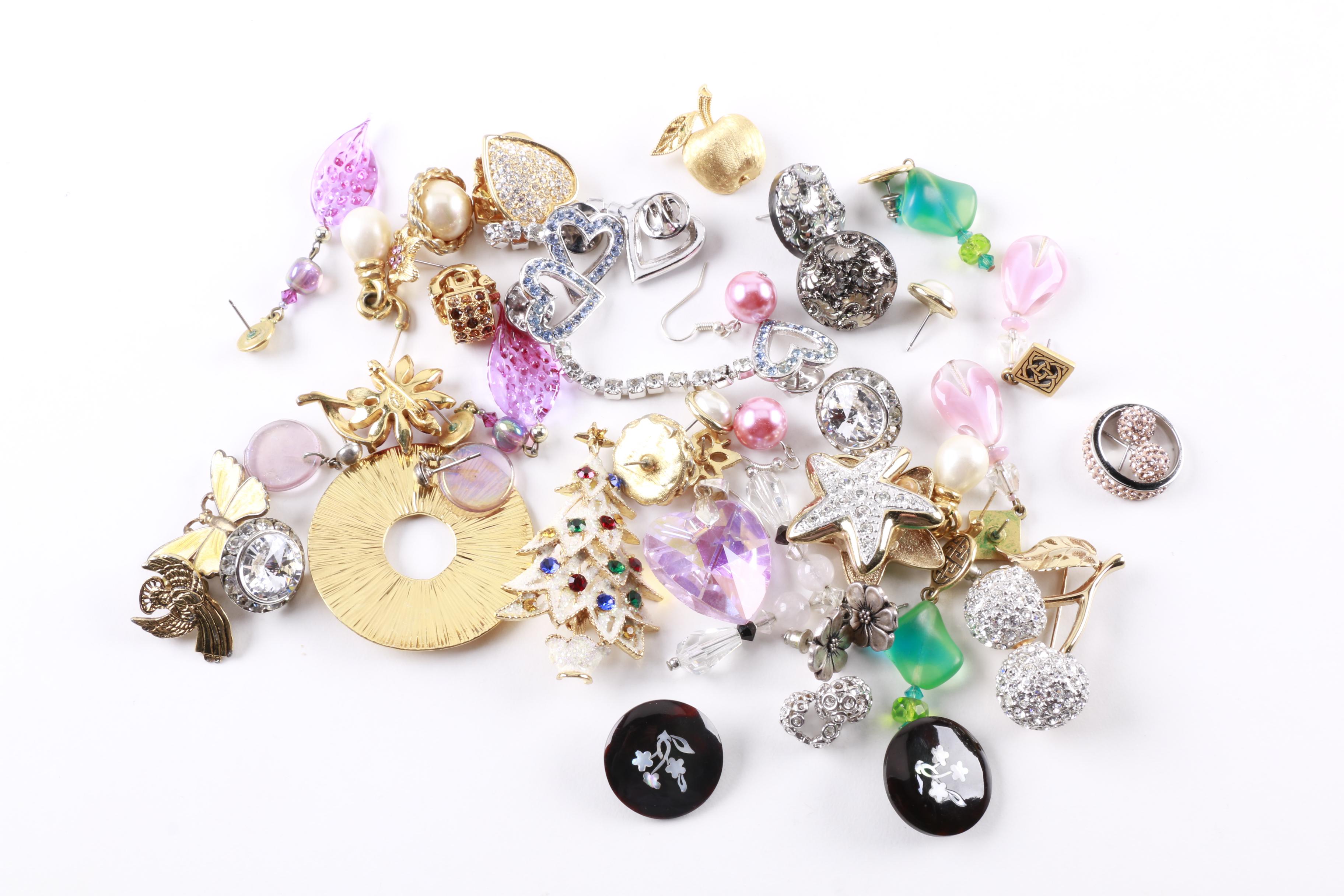Assortment of Costume Jewelry Featuring Swarovski
