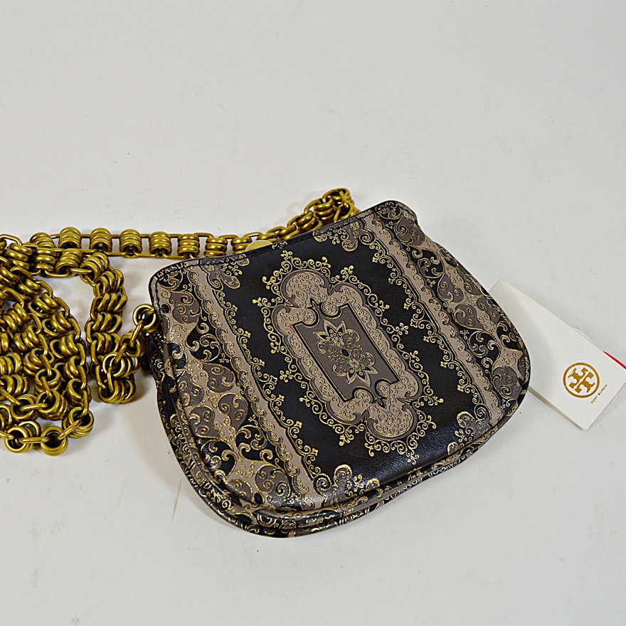 Tory Burch Tapestry Shoulder Bag, New-with-Tags
