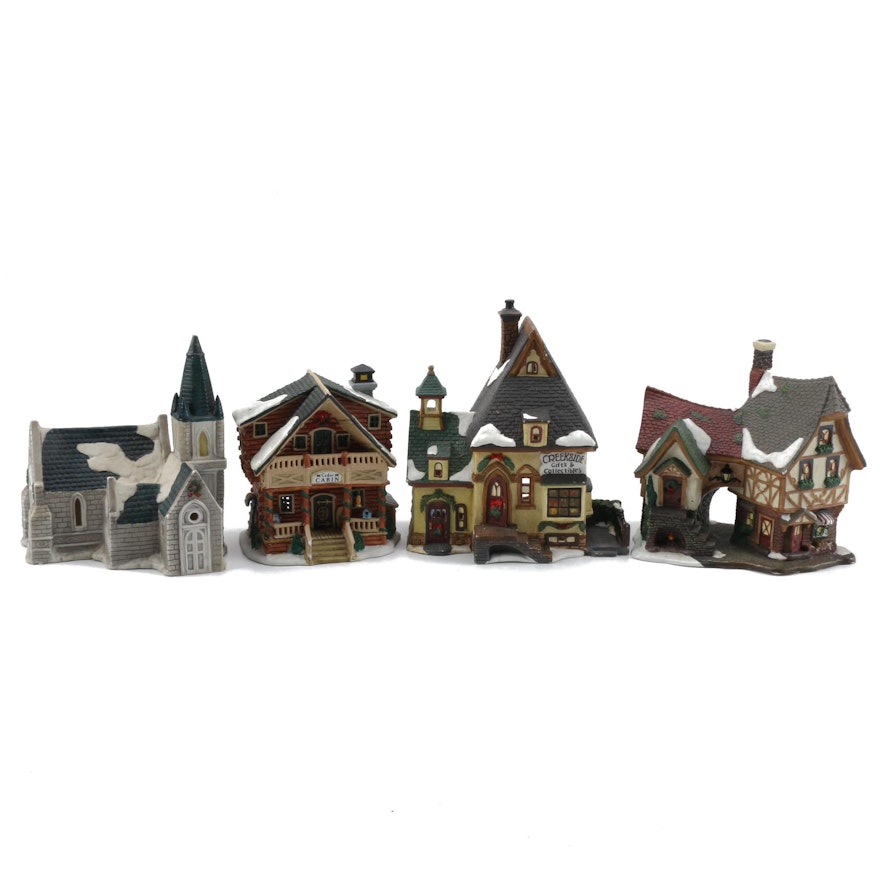 Ceramic Christmas Village Figurines