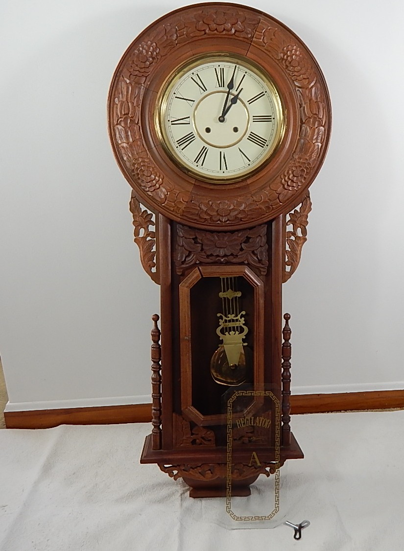 Vintage Regulator Wall Clock