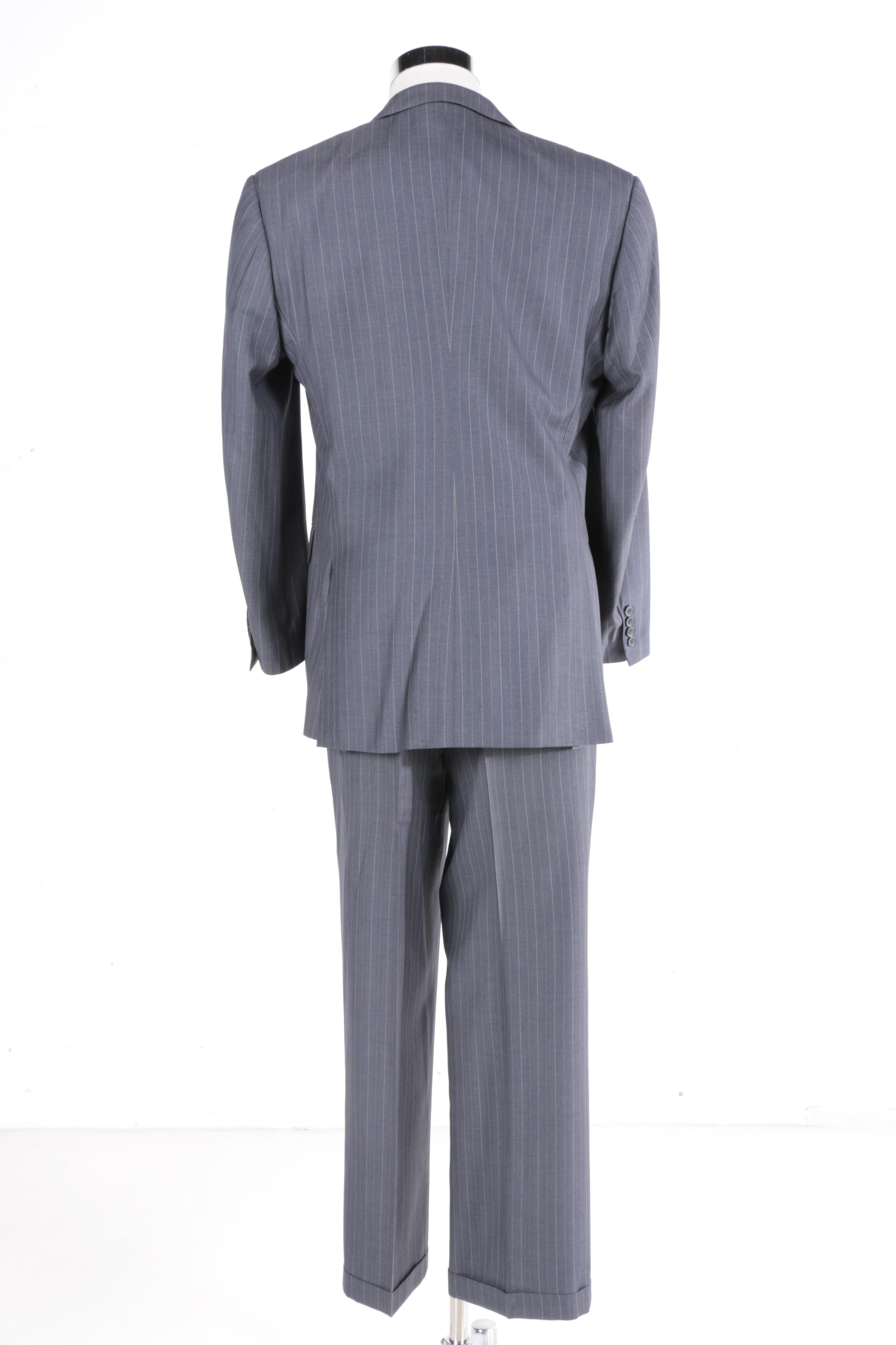 Men's Giorgio Armani Wool Blend Pinstripe Suit