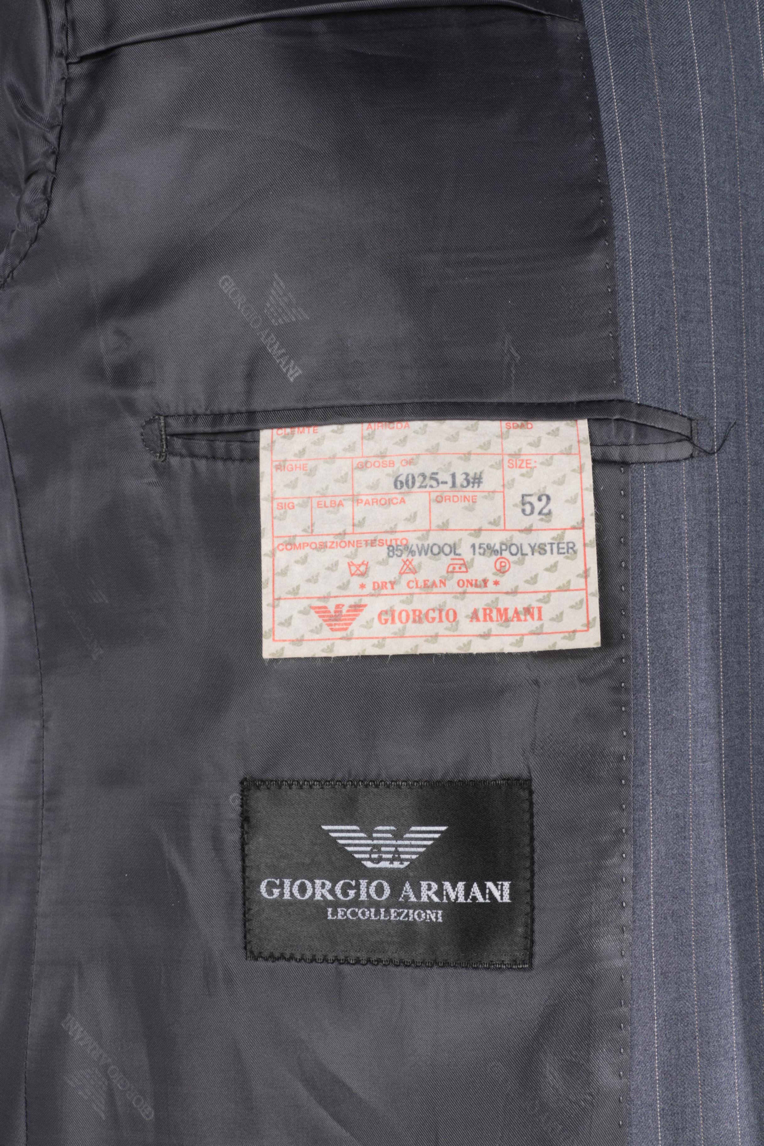 Men's Giorgio Armani Wool Blend Pinstripe Suit