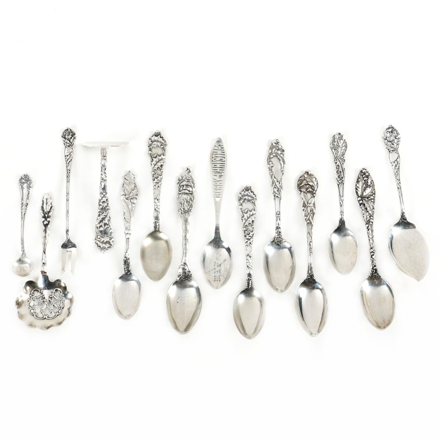 Gorham, Wallace, Watson Company, and More Sterling Silver Christmas Flatware