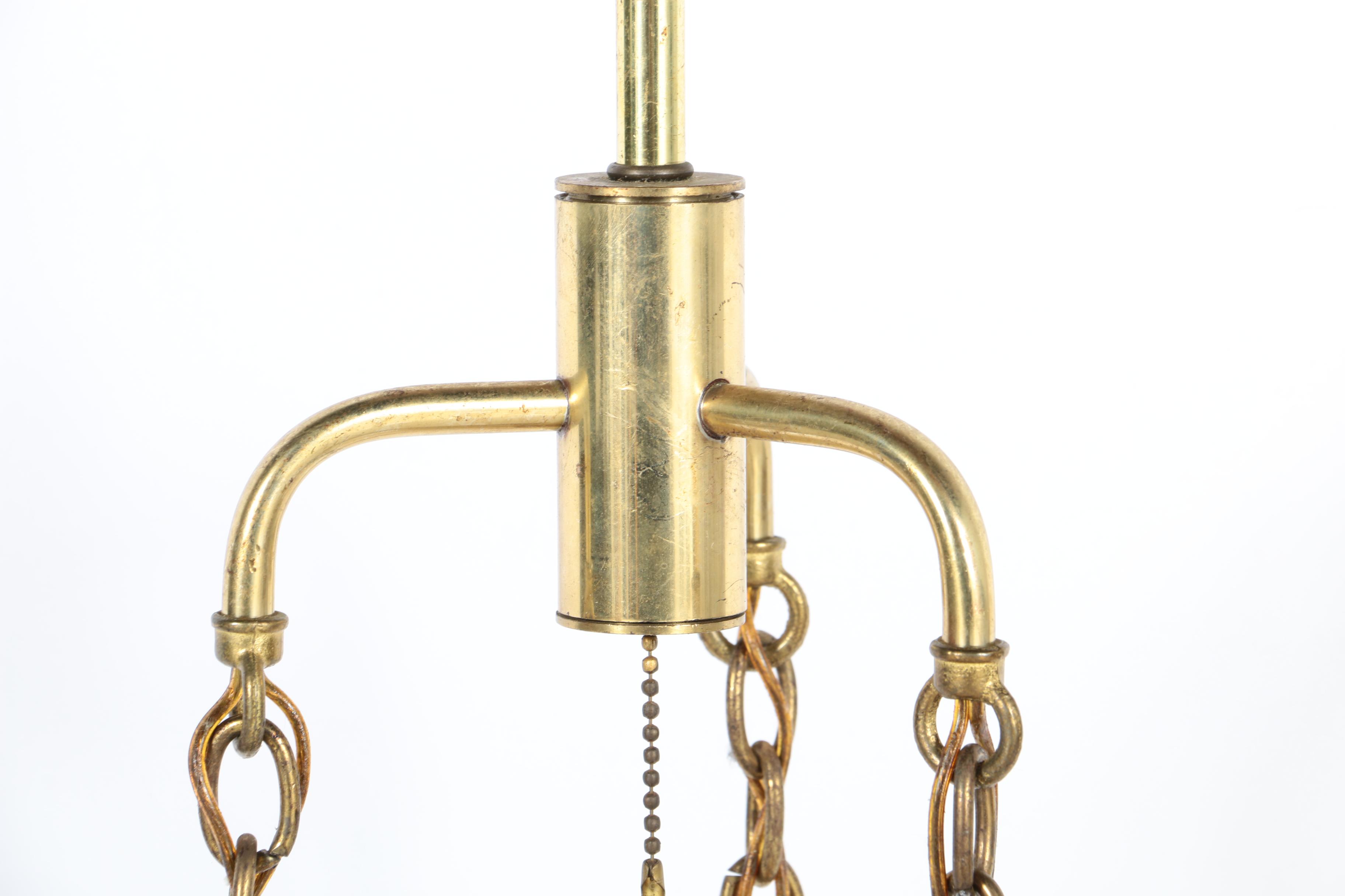 Vintage Three-Pendant Hanging Light Fixture