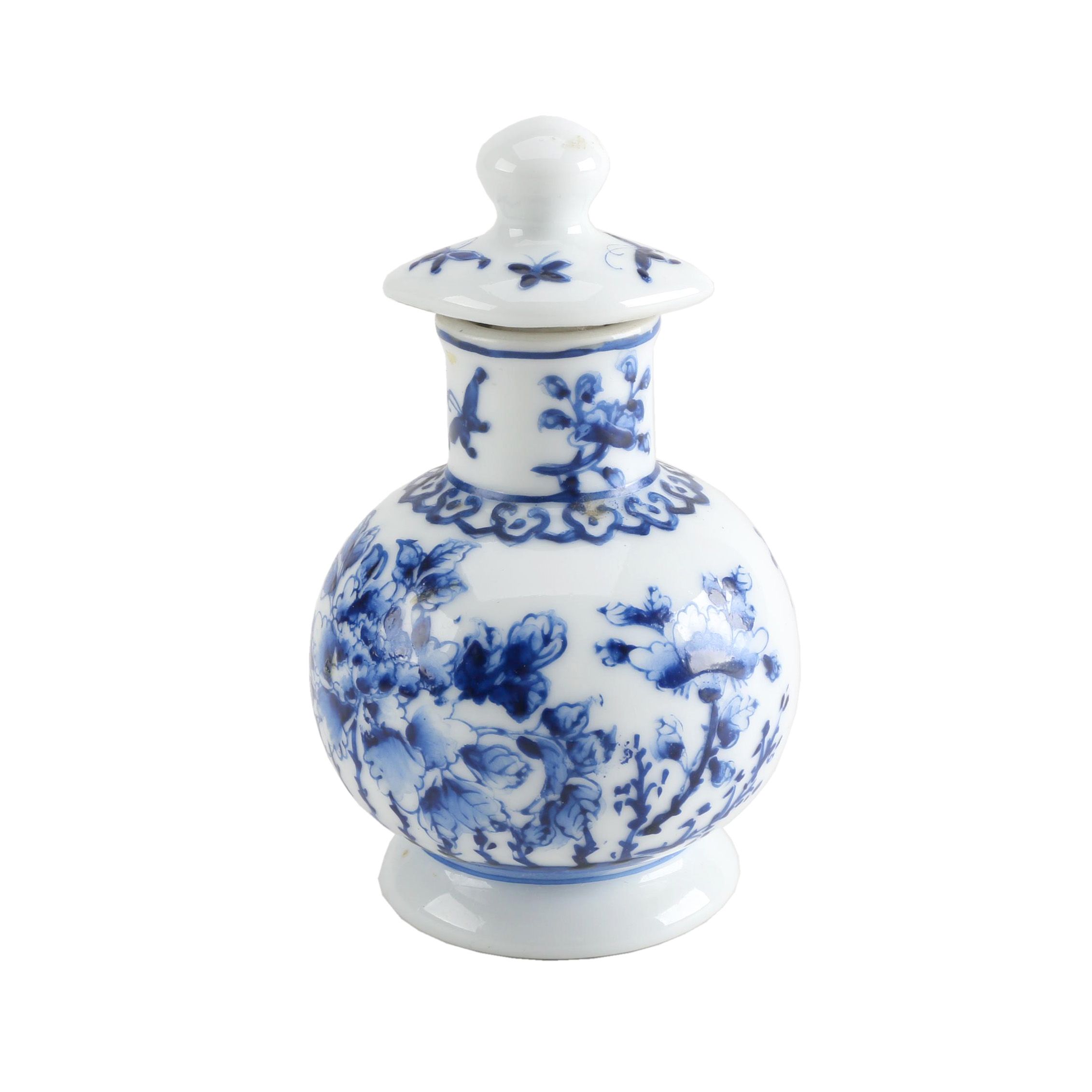 Chinese Ceramic Jar with Screw Top Lid
