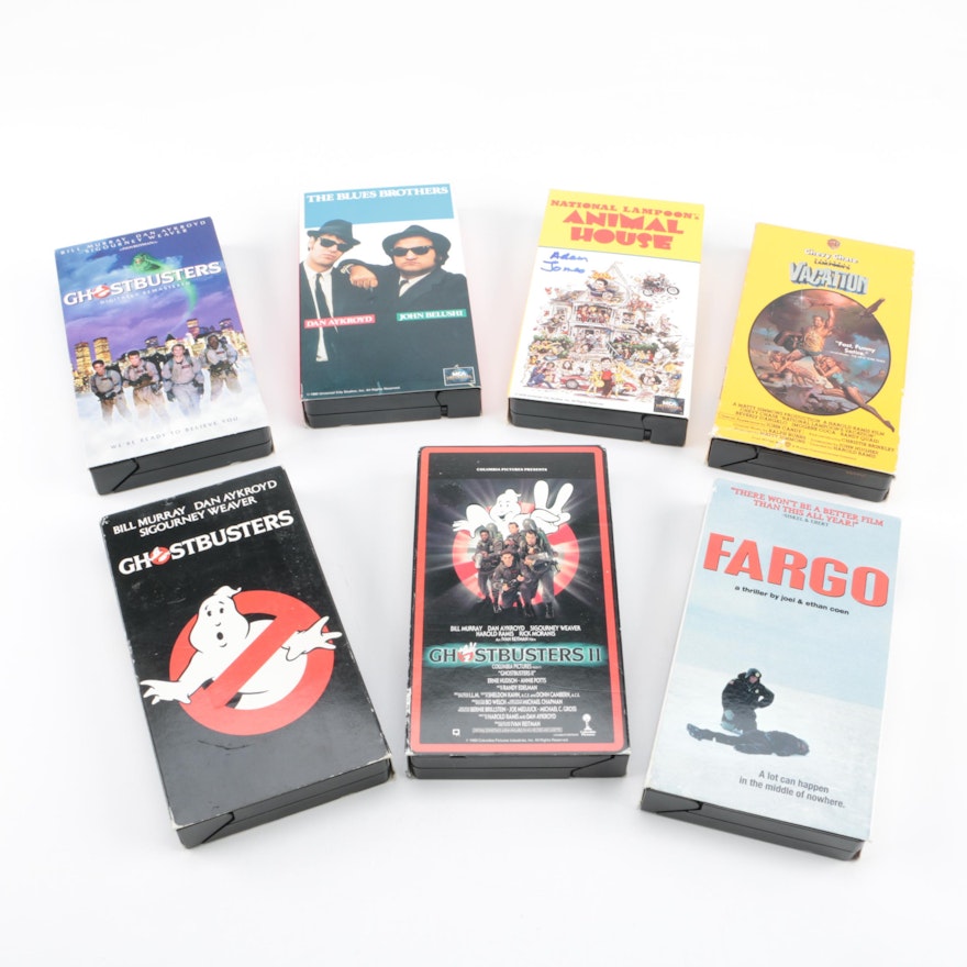 "Animal House", "Blues Brothers" and Other Classic Comedy VHS Tapes