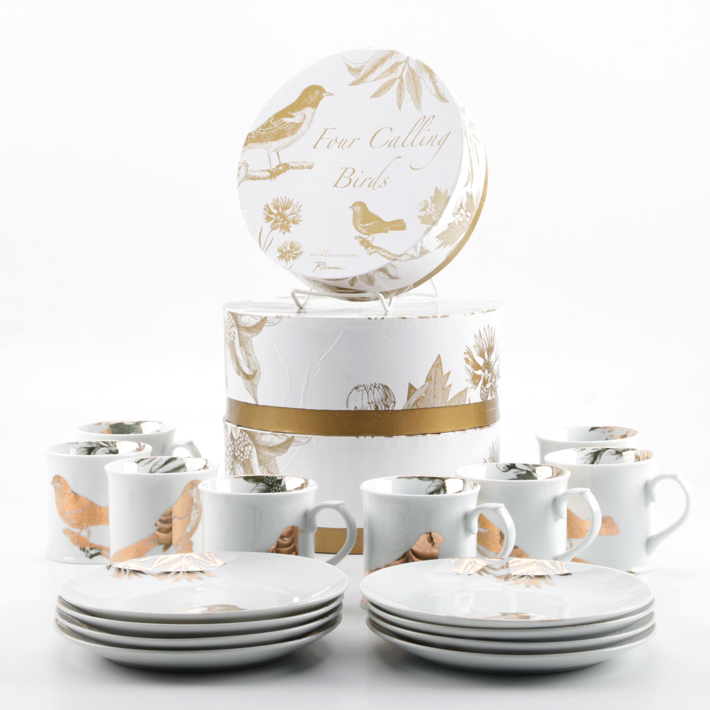 Rosanna "Four Calling Birds" Porcelain Tableware