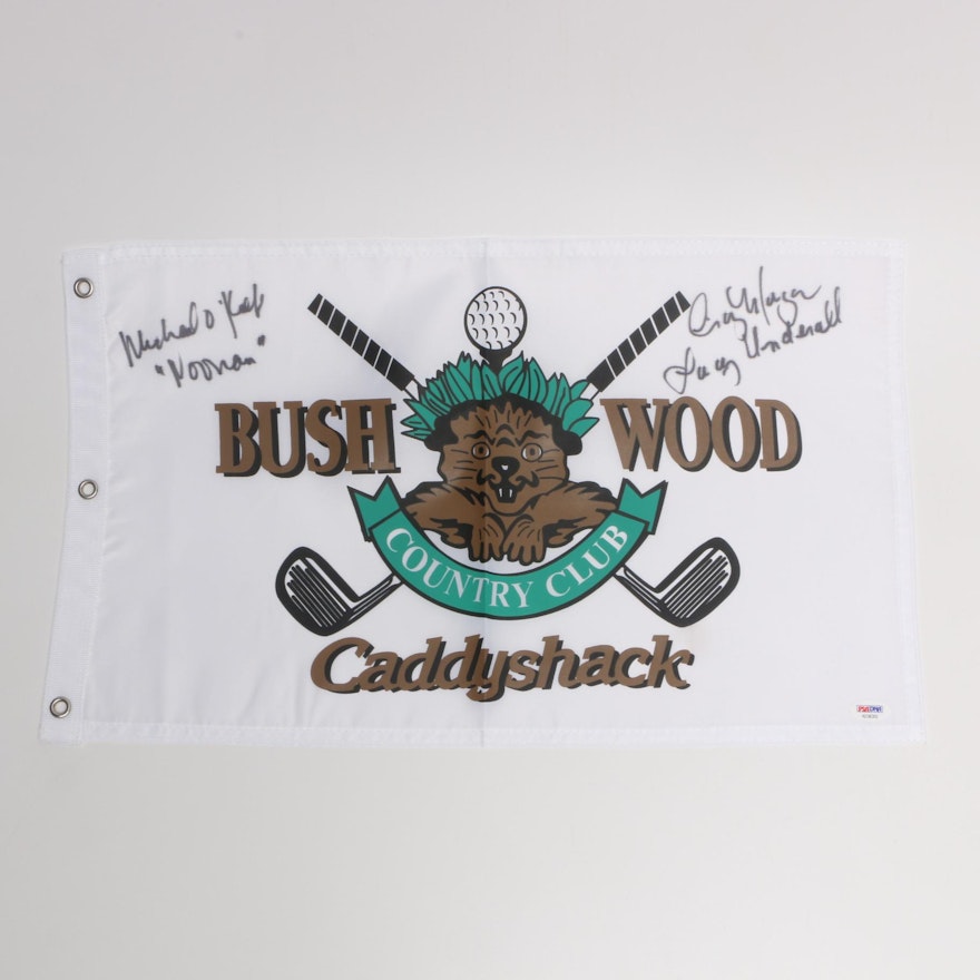 Autographed "Caddyshack" Pin Flag - PSA COA