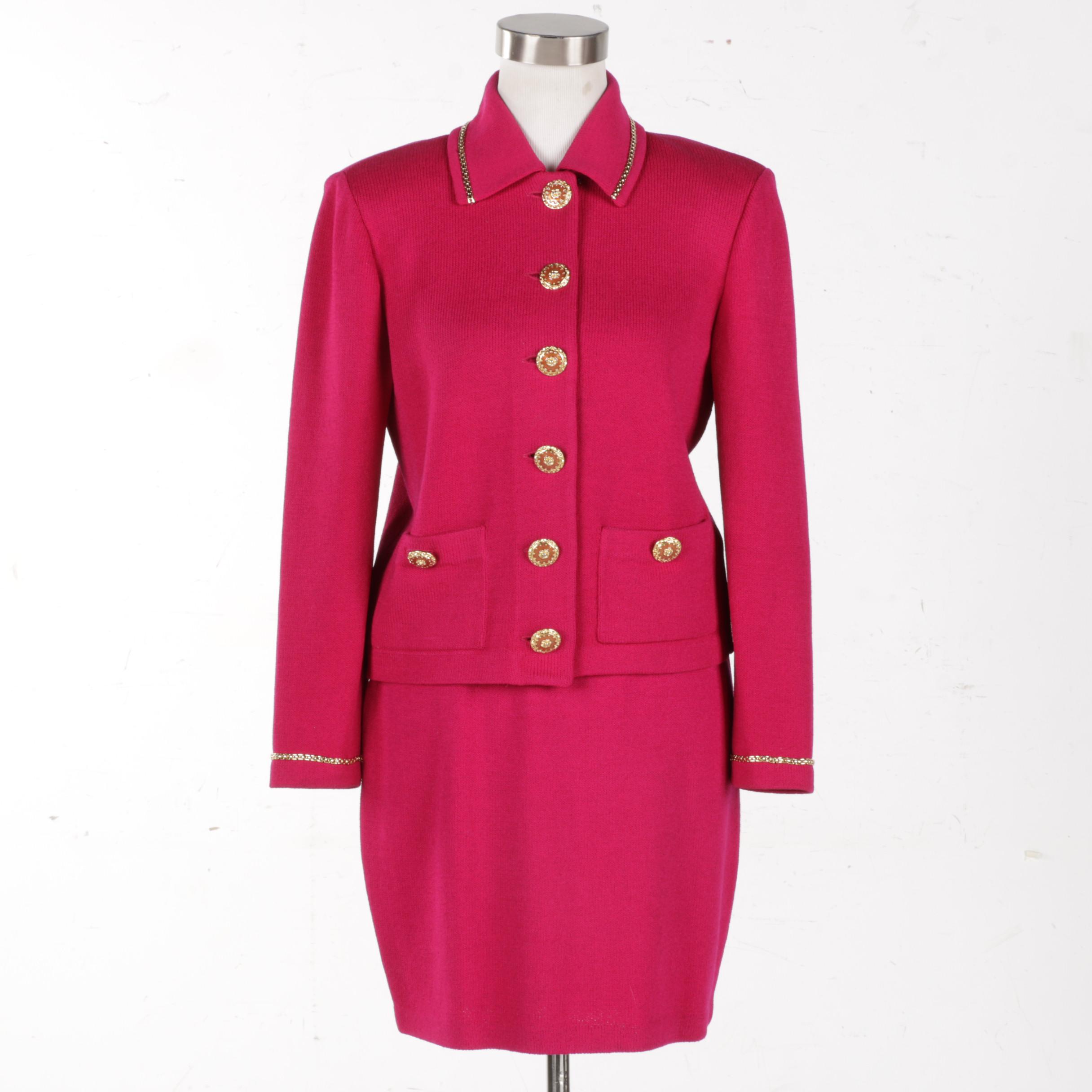 St John Collection Knit Skirt Suit