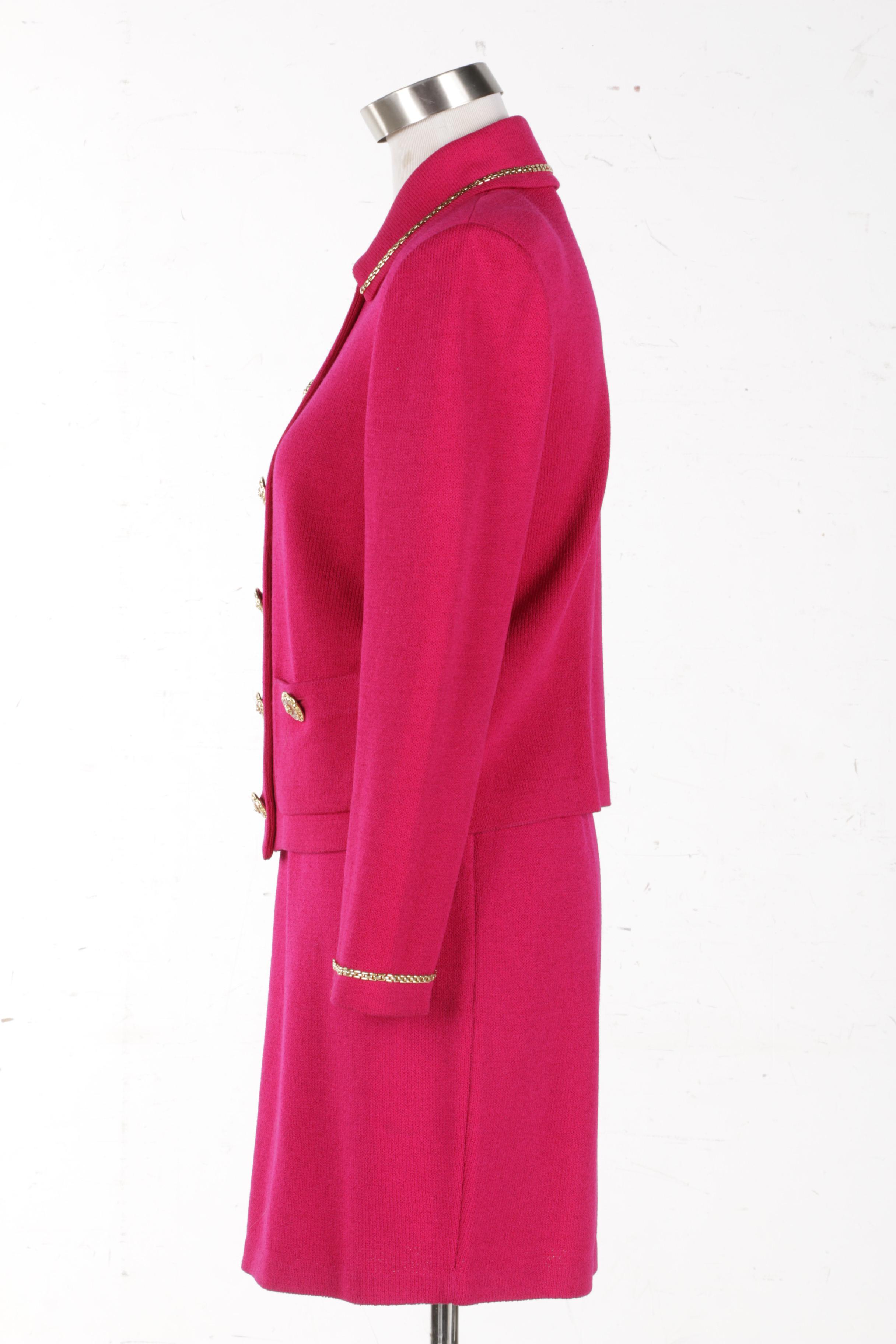 St John Collection Knit Skirt Suit