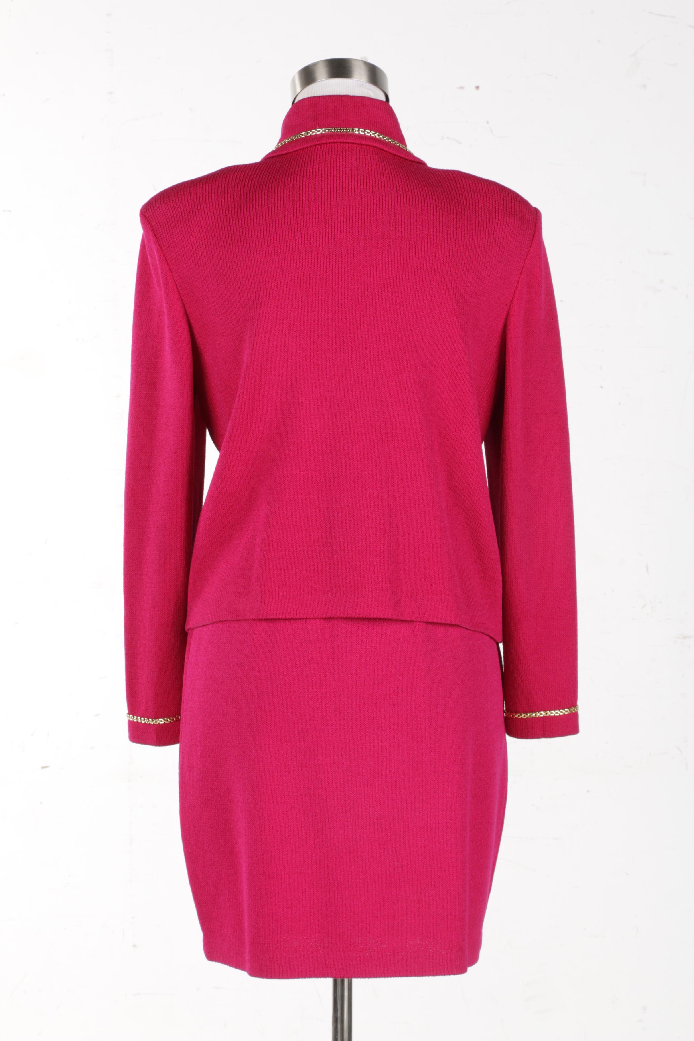 St John Collection Knit Skirt Suit