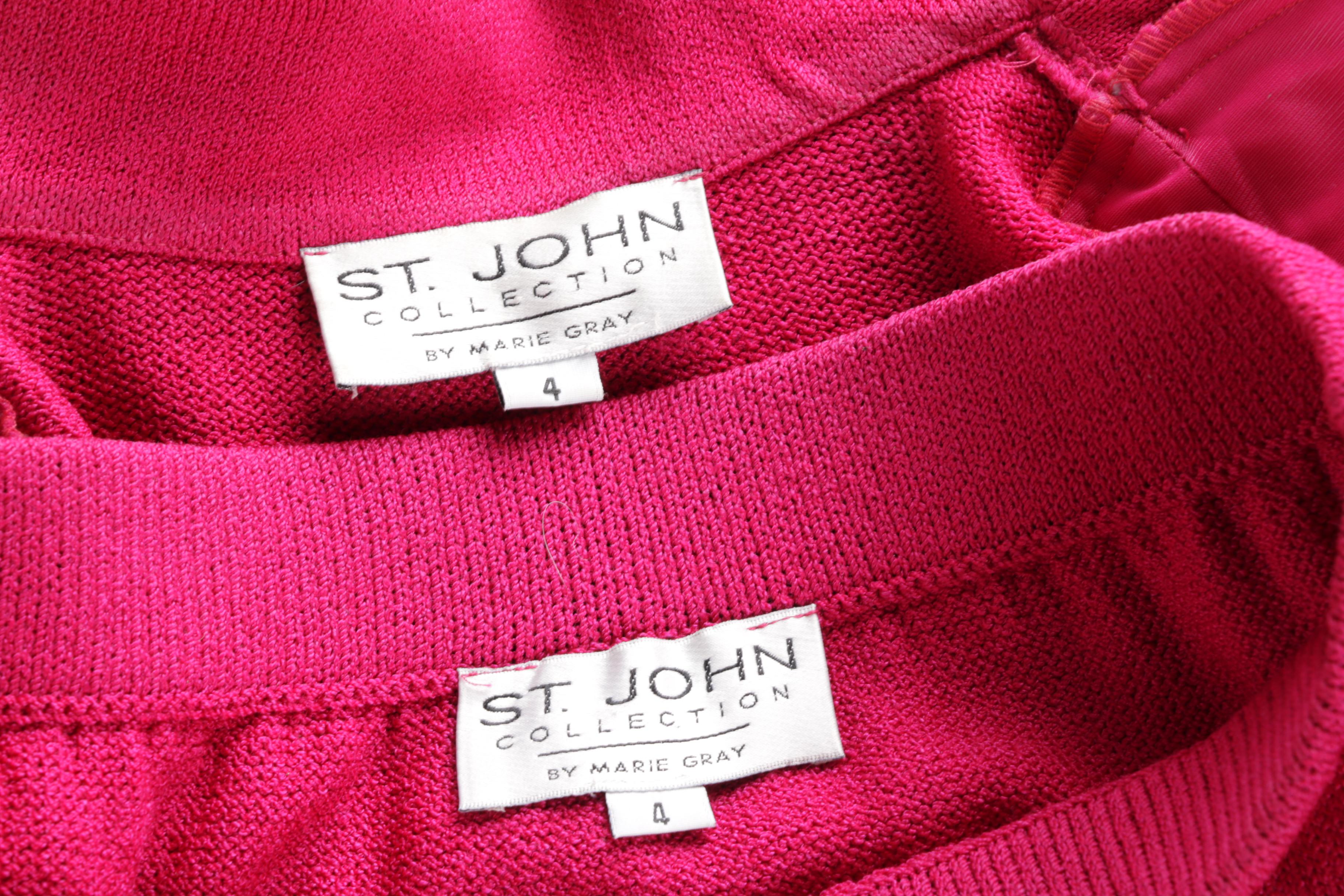 St John Collection Knit Skirt Suit
