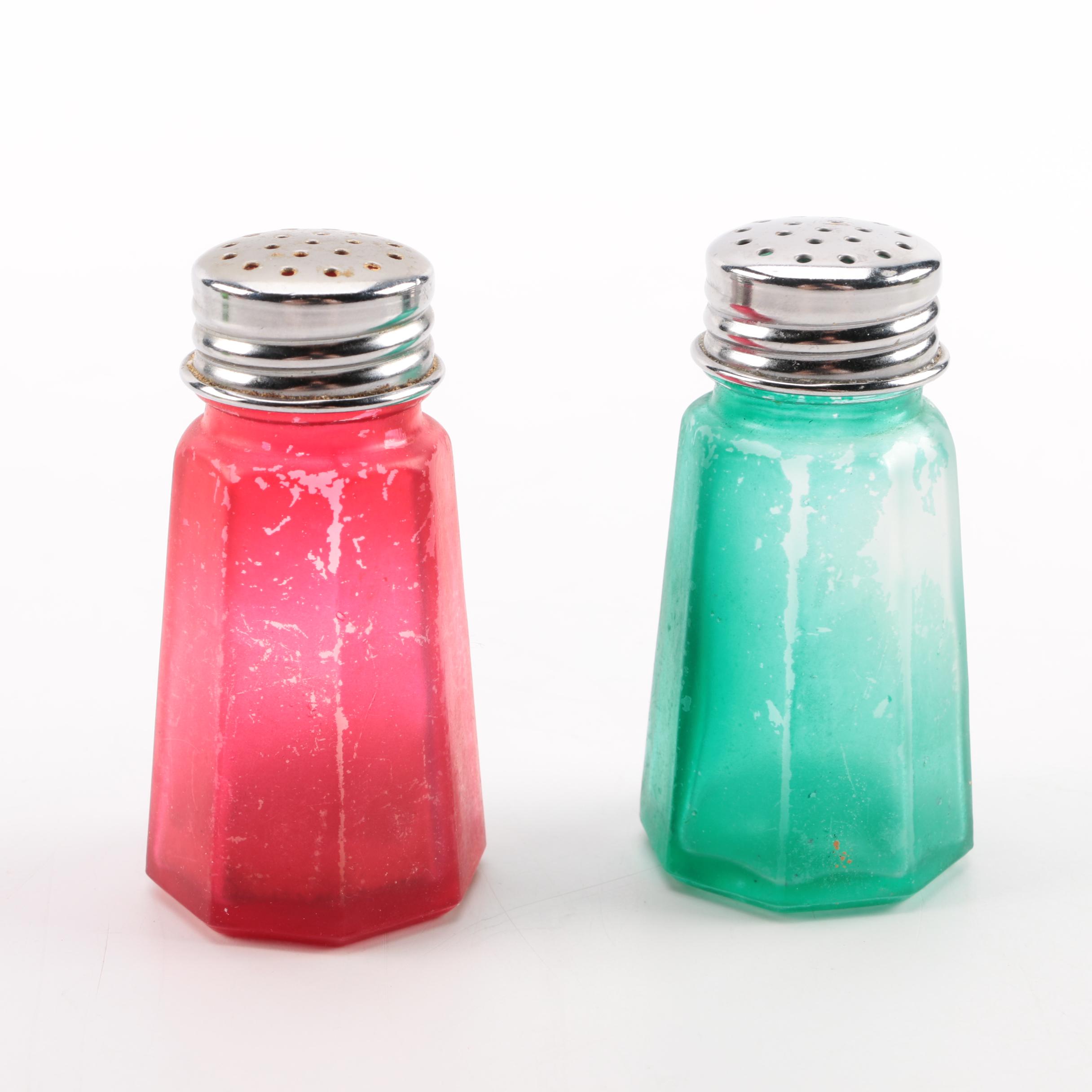 Antique Bohemian Style Glassware with Personal Inscription