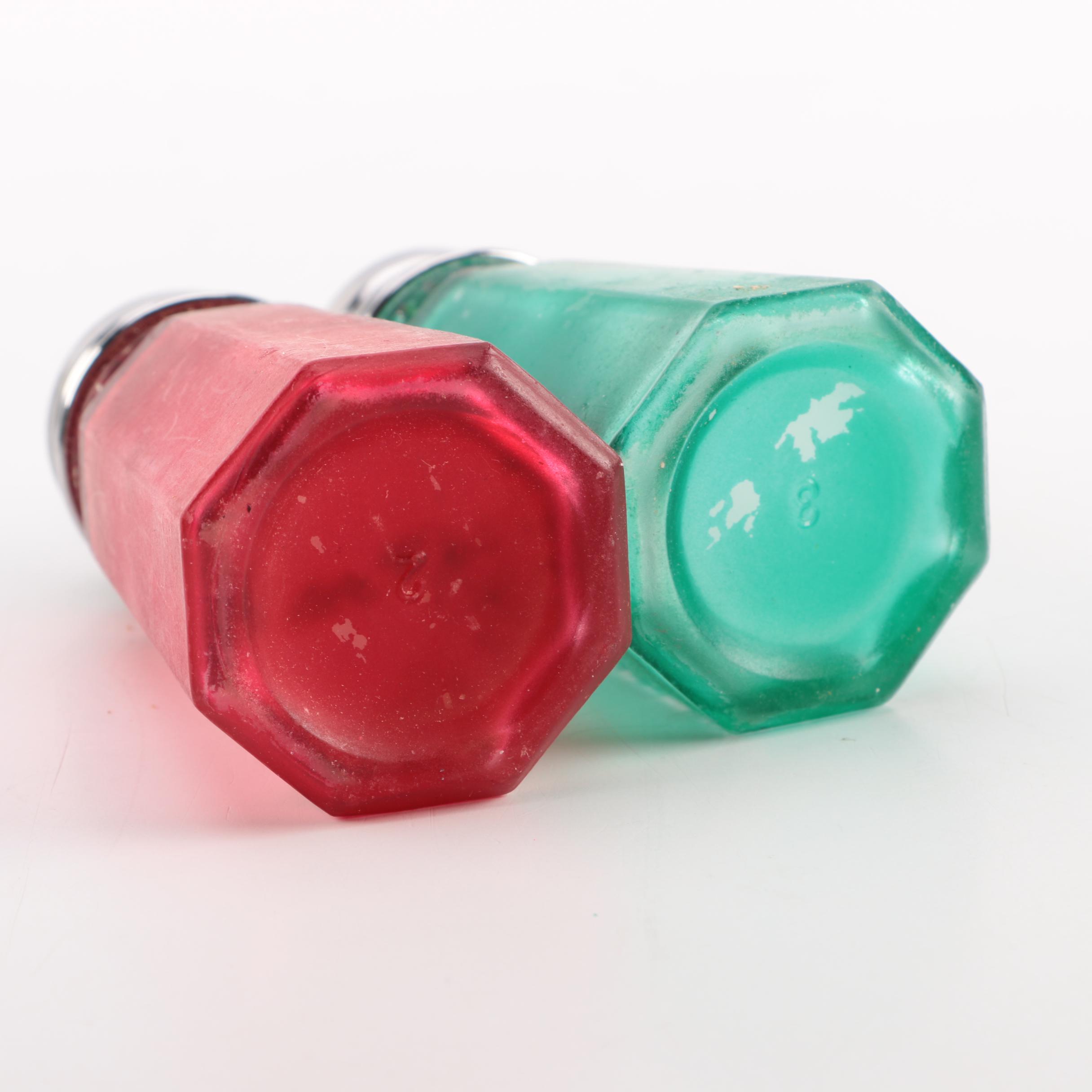 Antique Bohemian Style Glassware with Personal Inscription