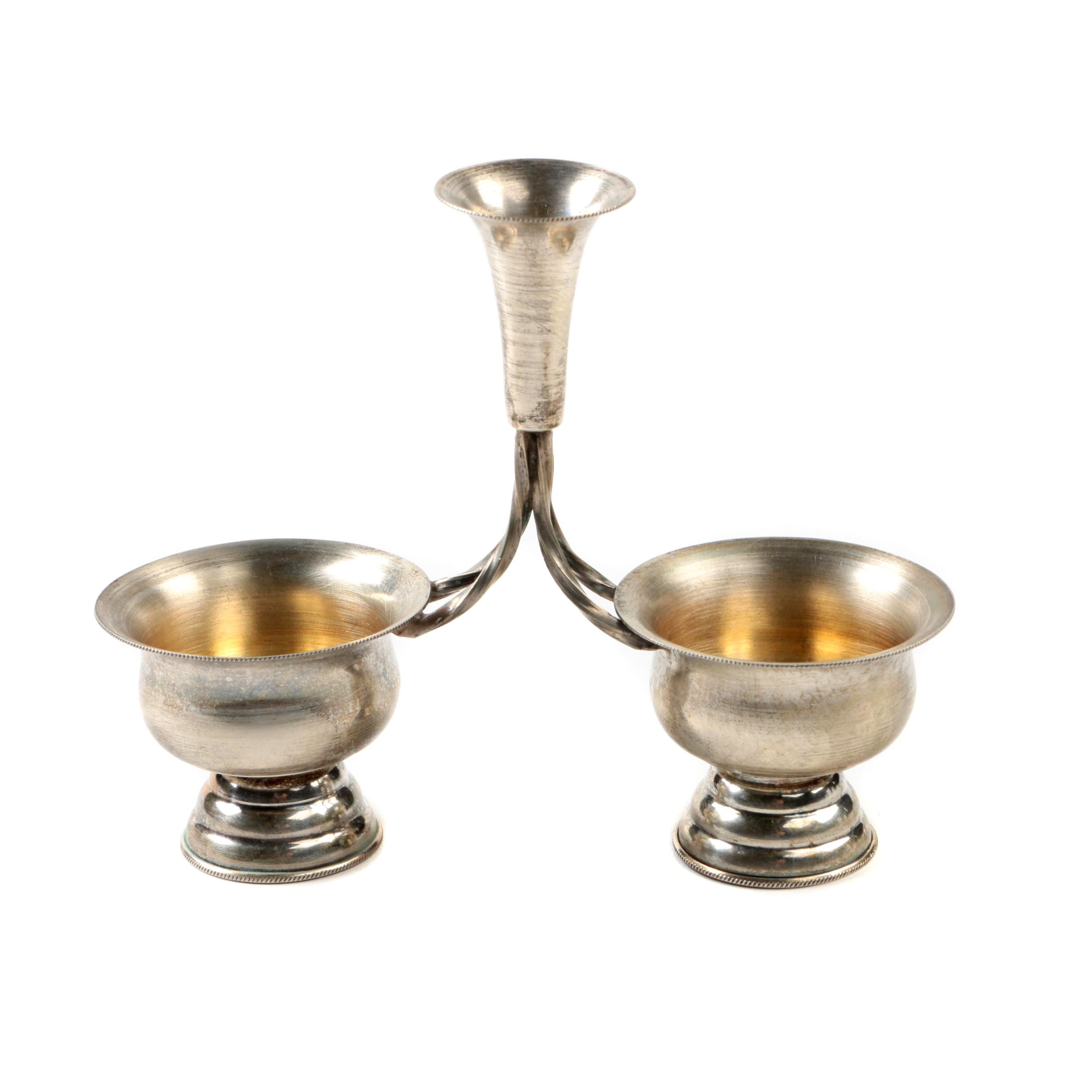 800 Silver Salt Cellar Epergne