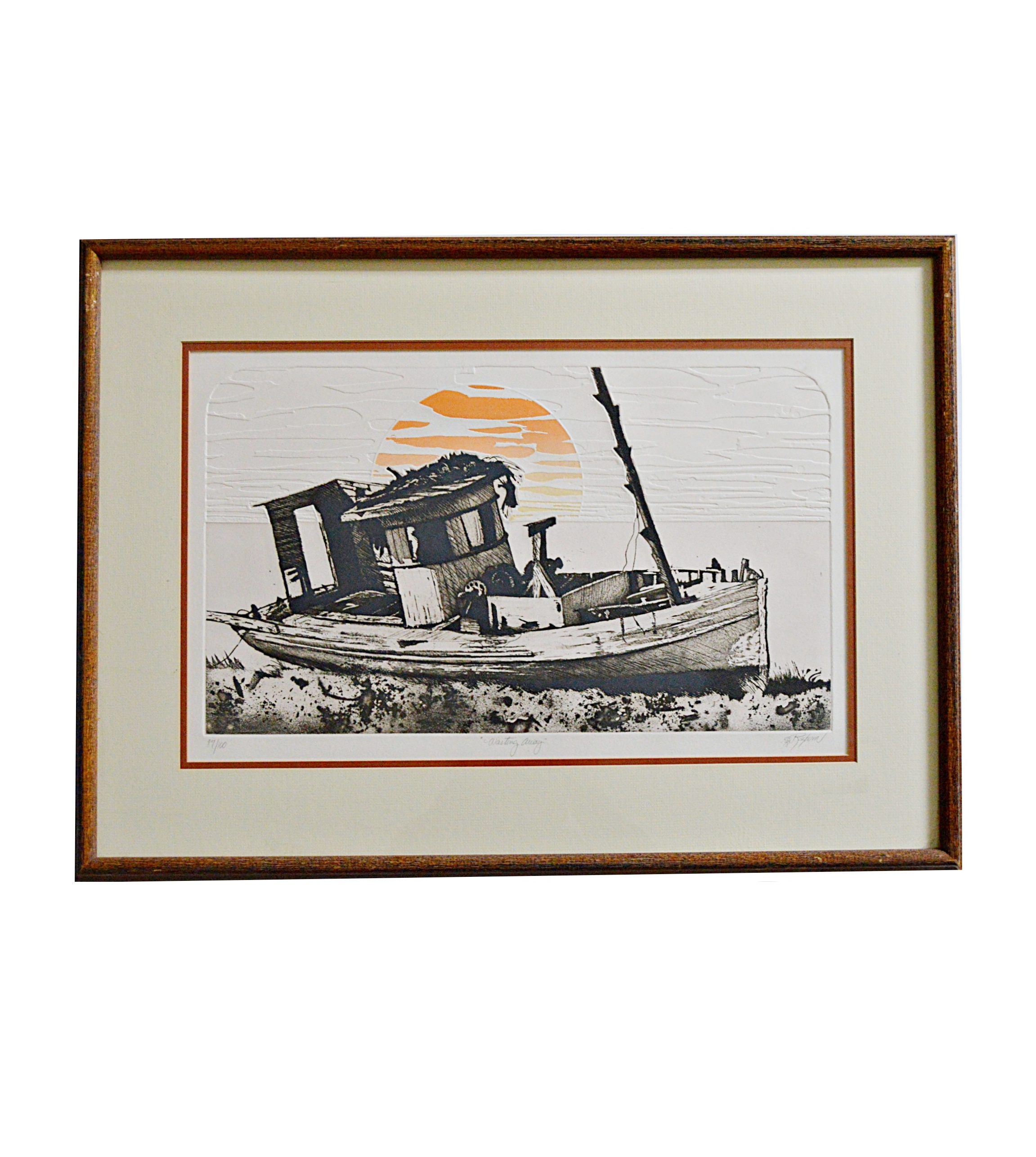 Dale Rayburn Signed Limited Edition Etching "Wasting Away"