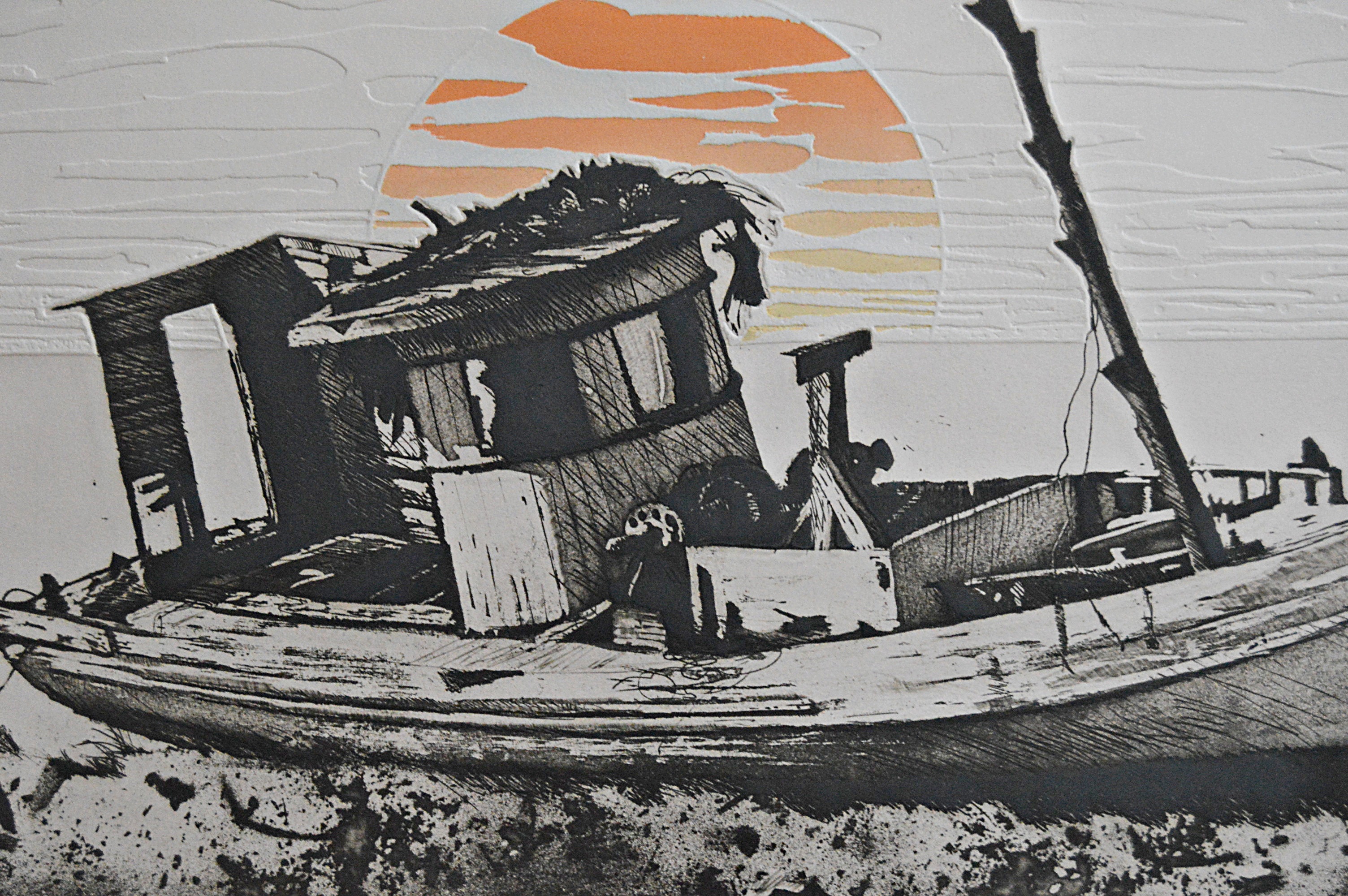 Dale Rayburn Signed Limited Edition Etching "Wasting Away"