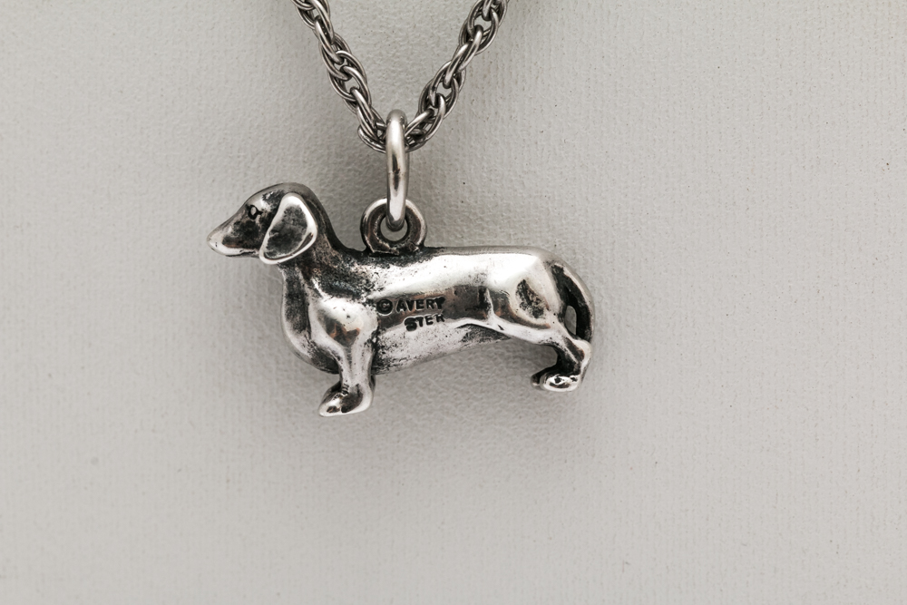 James Avery Sterling Silver Dachshund Pendant Necklace