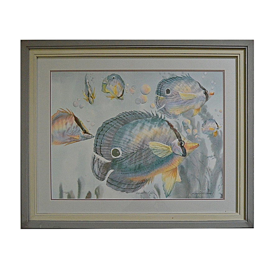 Richard Williams Signed Print Titled "Tropical Fish III"