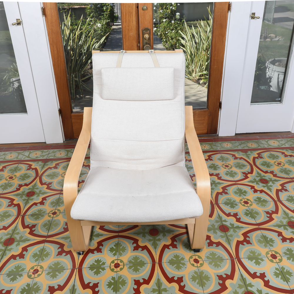 Bentwood Lounge Chair and Ottoman by IKEA