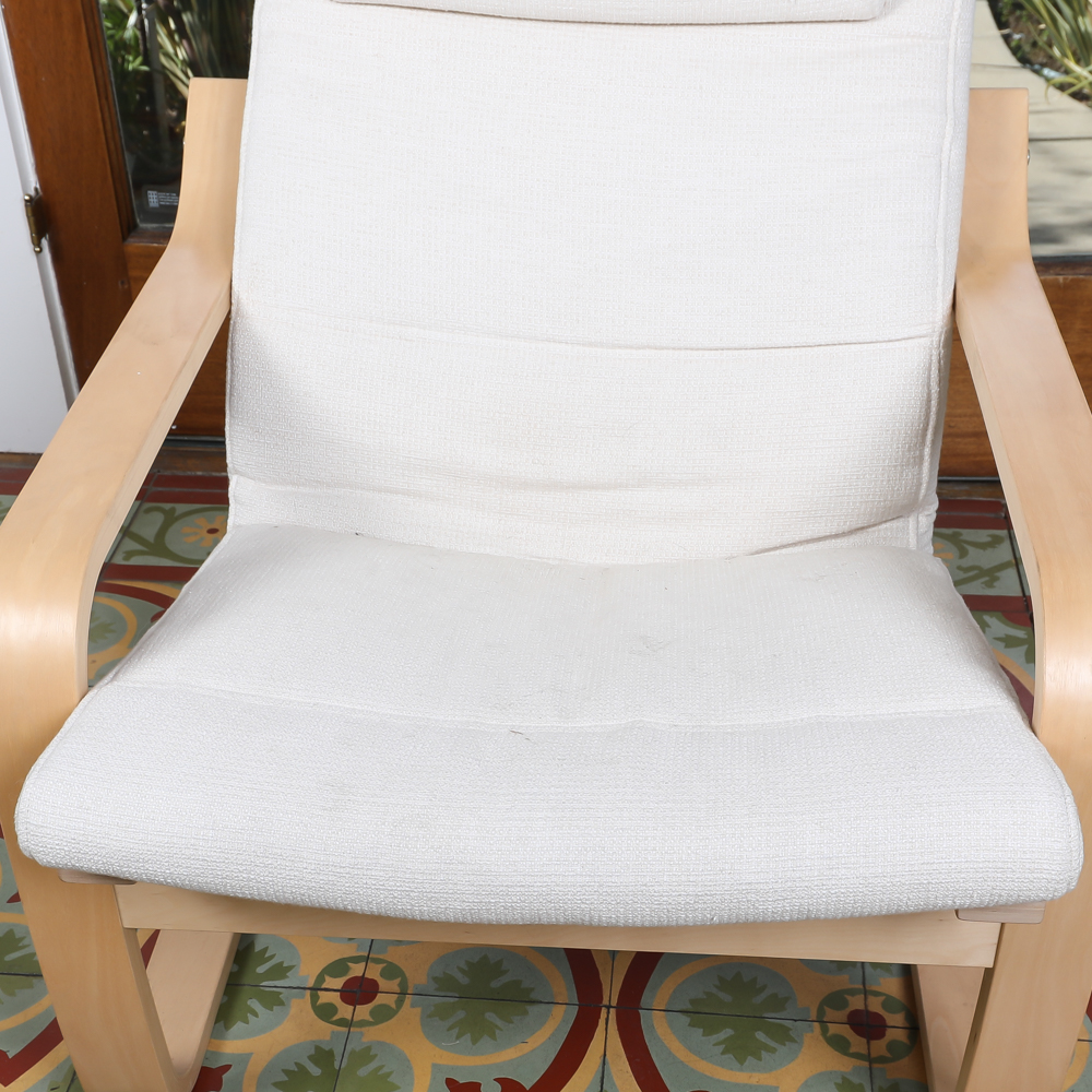 Bentwood Lounge Chair and Ottoman by IKEA