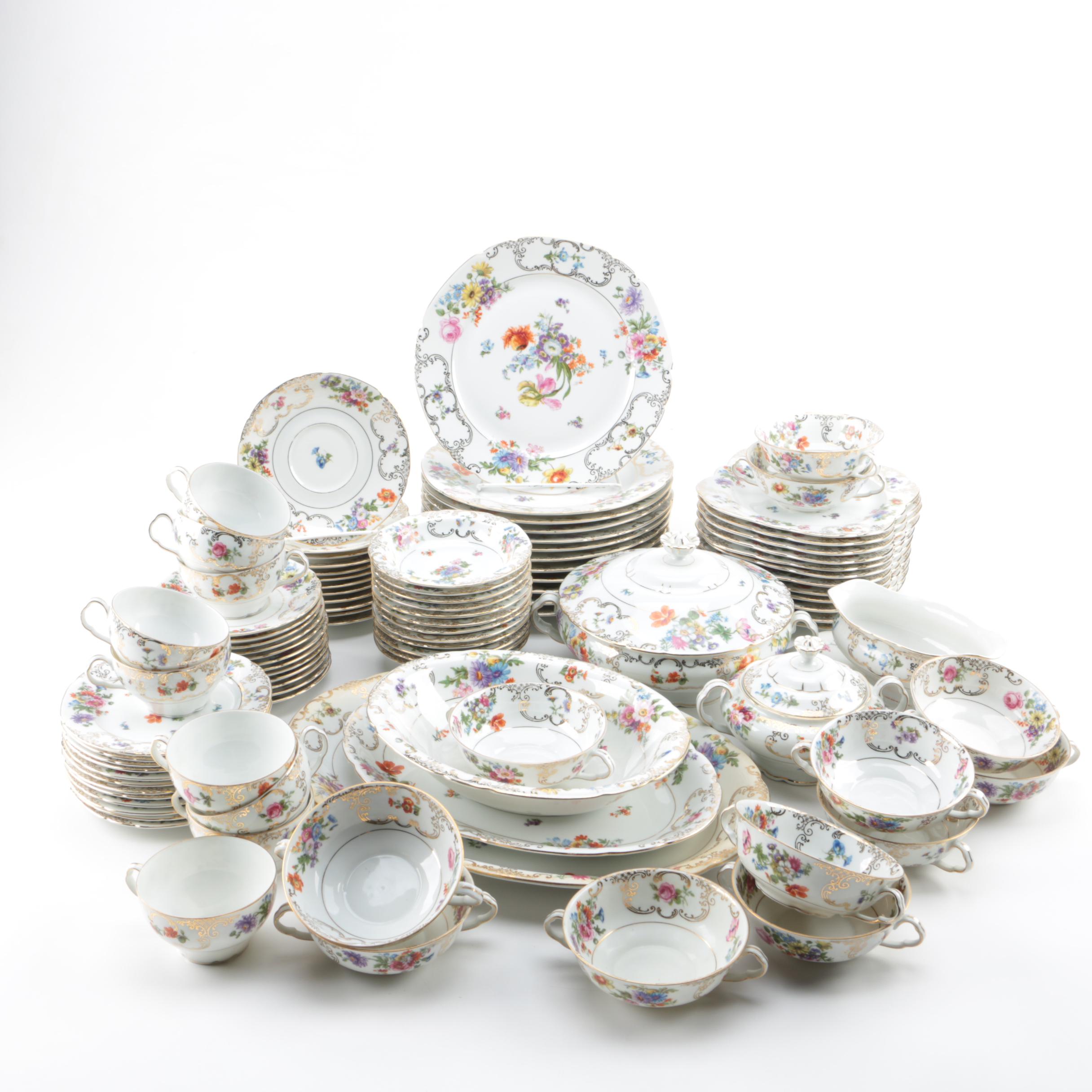 Victoria Czechoslovakia Porcelain Dinnerware
