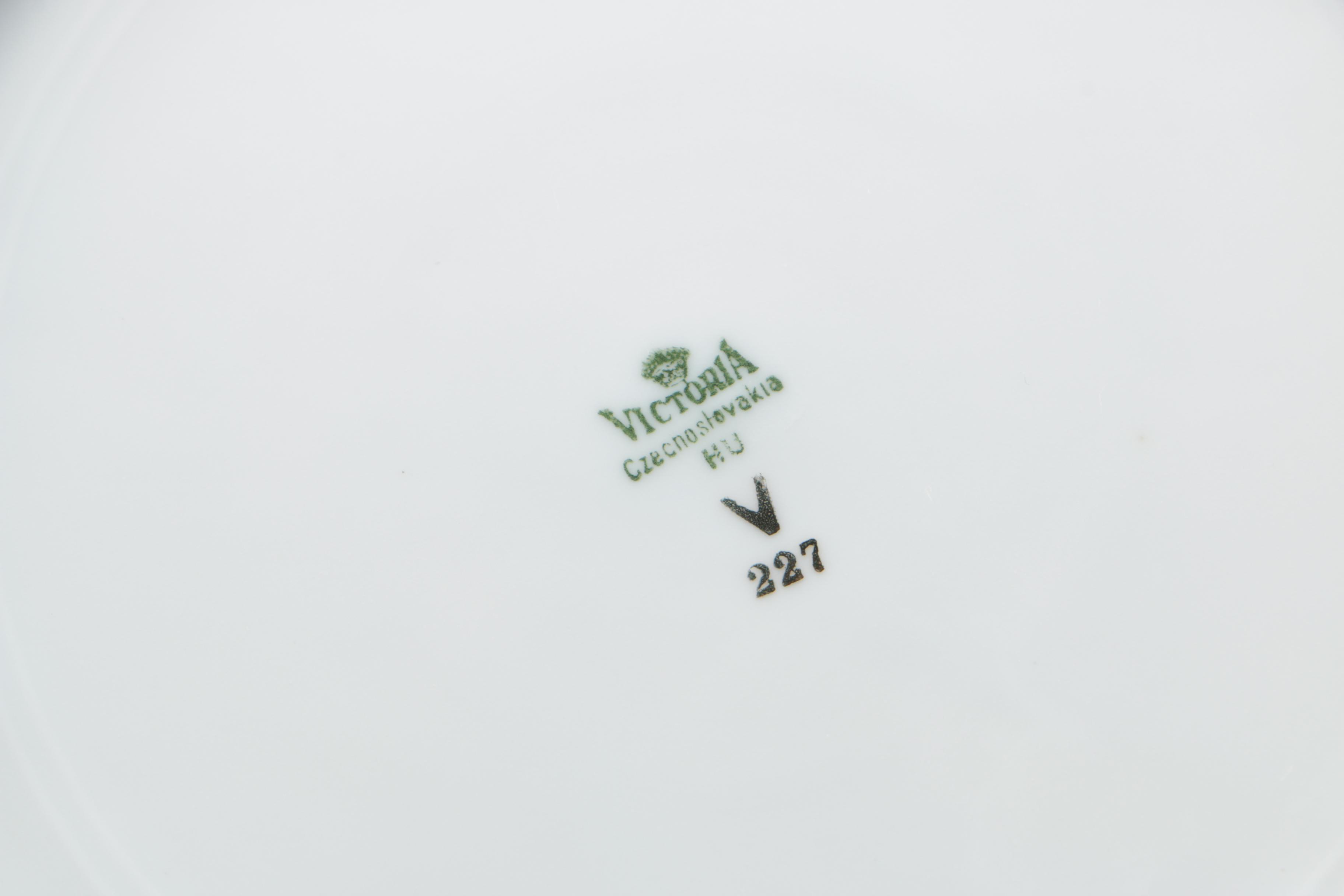 Victoria Czechoslovakia Porcelain Dinnerware