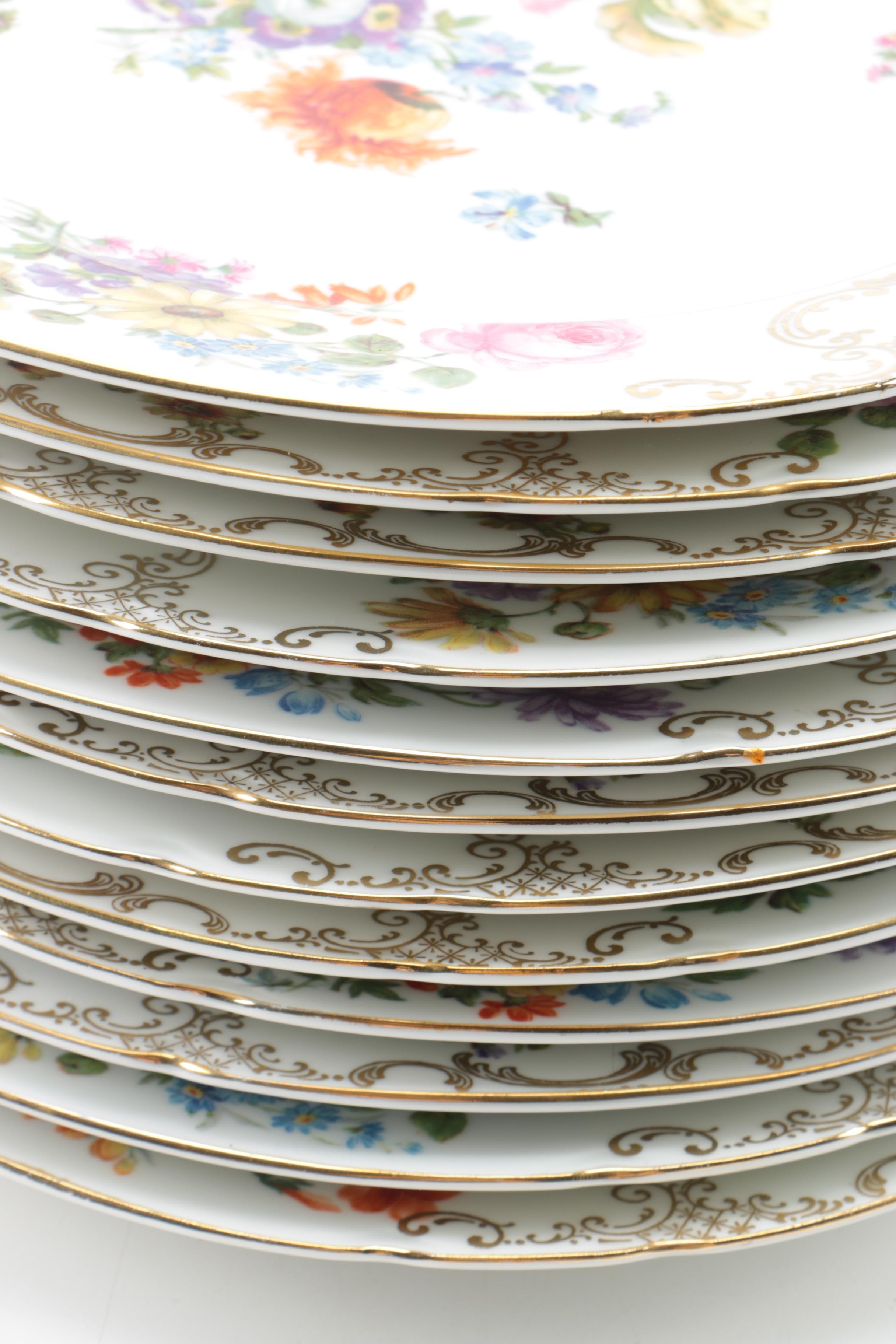 Victoria Czechoslovakia Porcelain Dinnerware