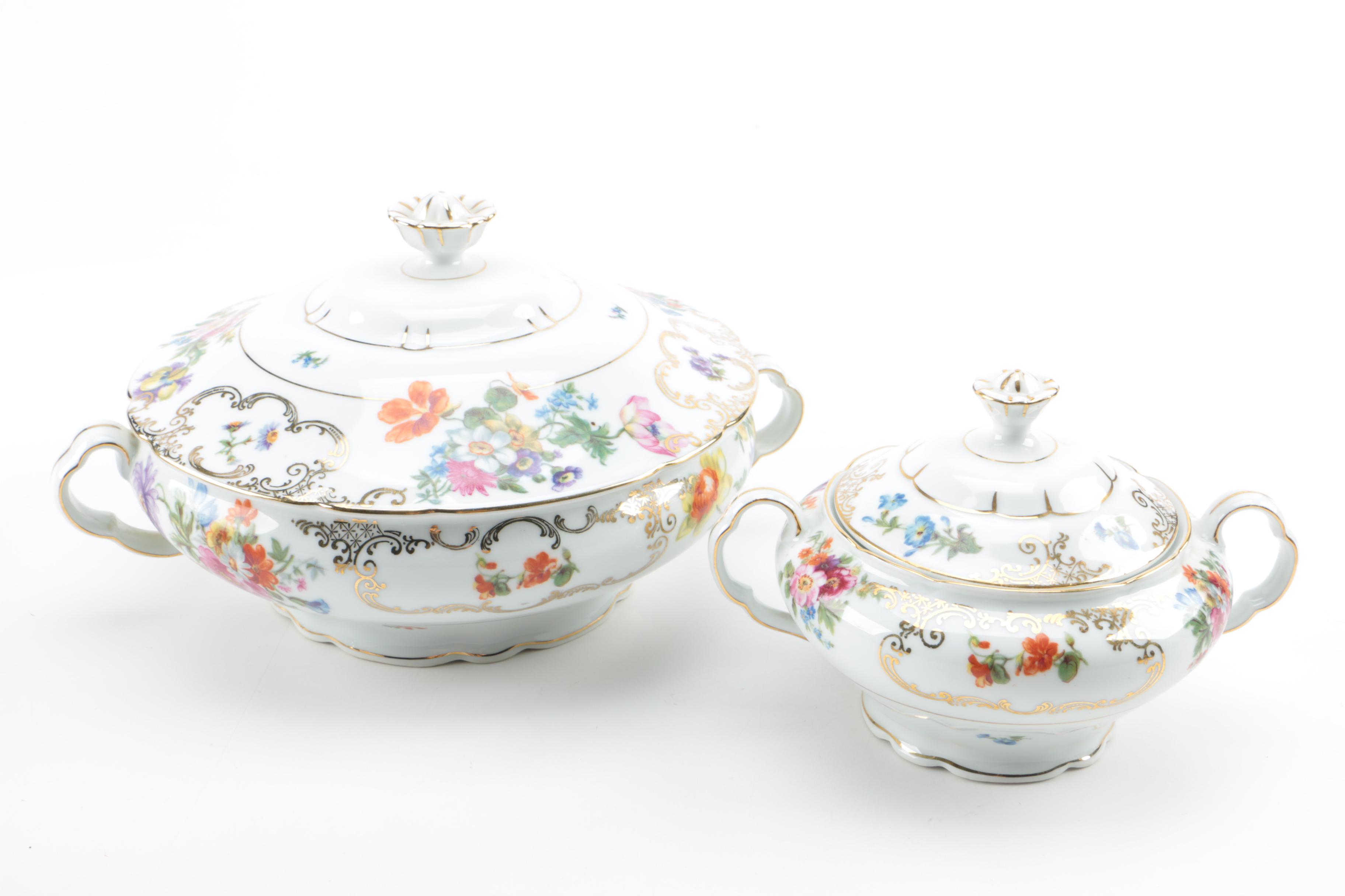 Victoria Czechoslovakia Porcelain Dinnerware