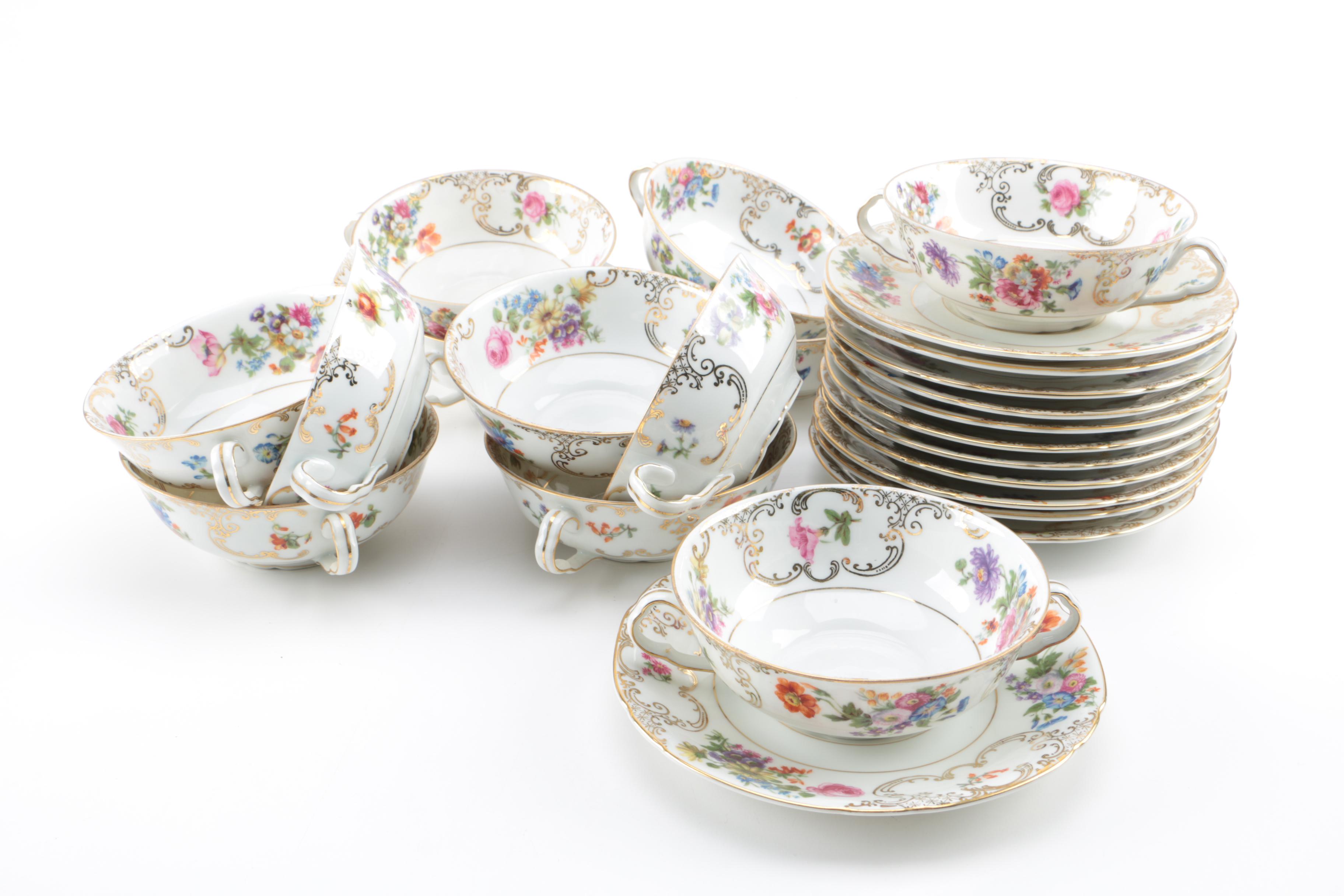 Victoria Czechoslovakia Porcelain Dinnerware