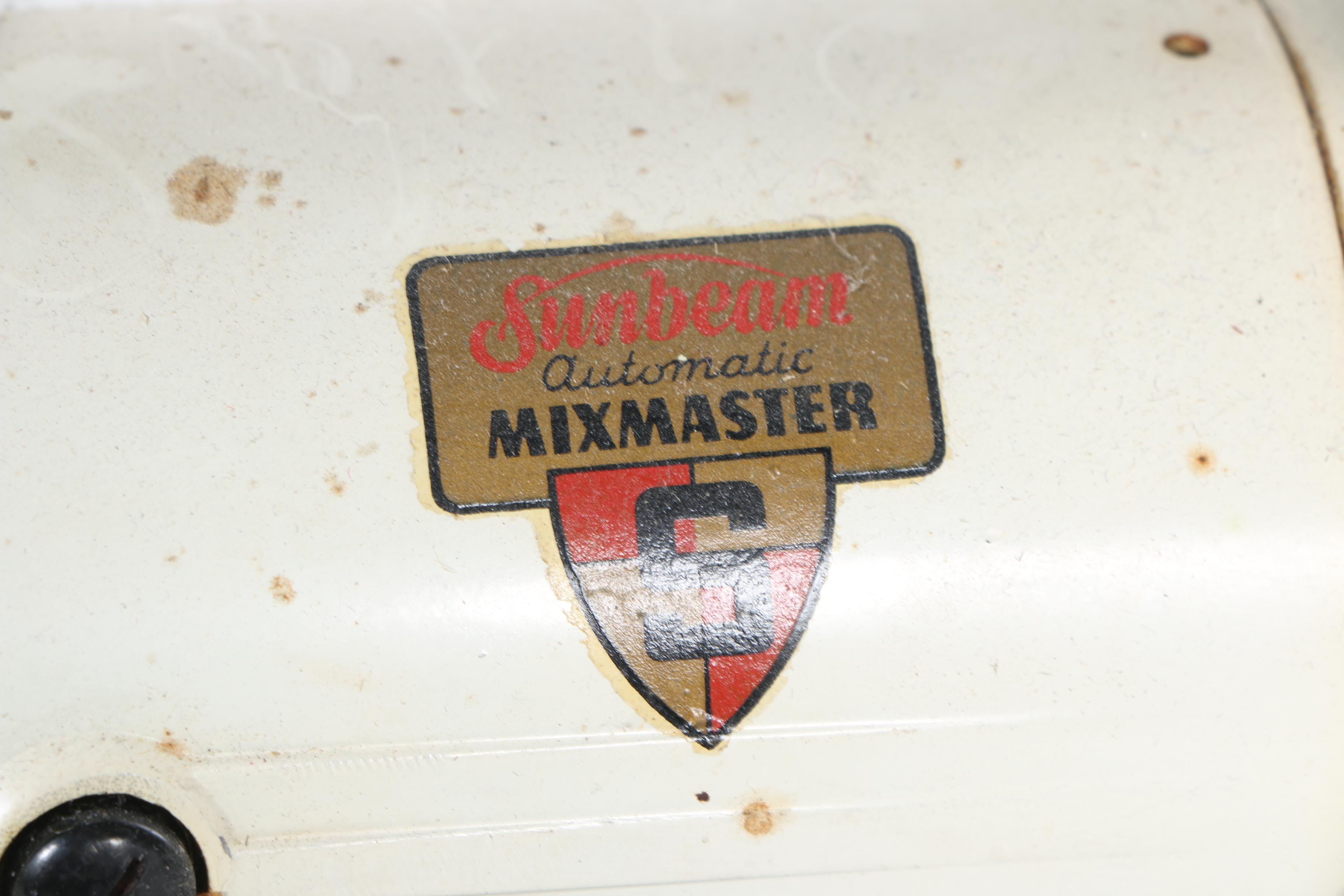 Vintage Sunbeam Automatic Mixmaster Stand Mixers and Toaster