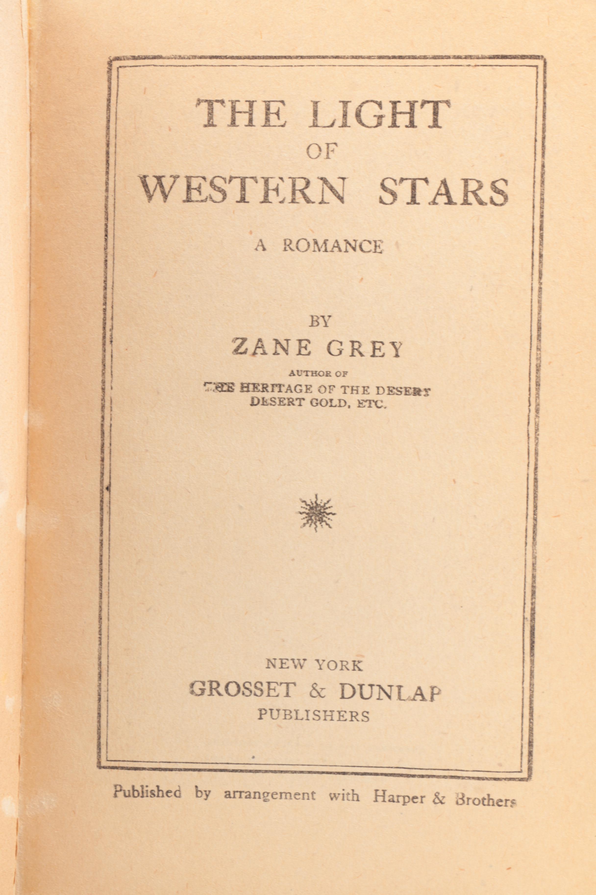 Antique Western Novels and Vintage Spanish-English Dictionary