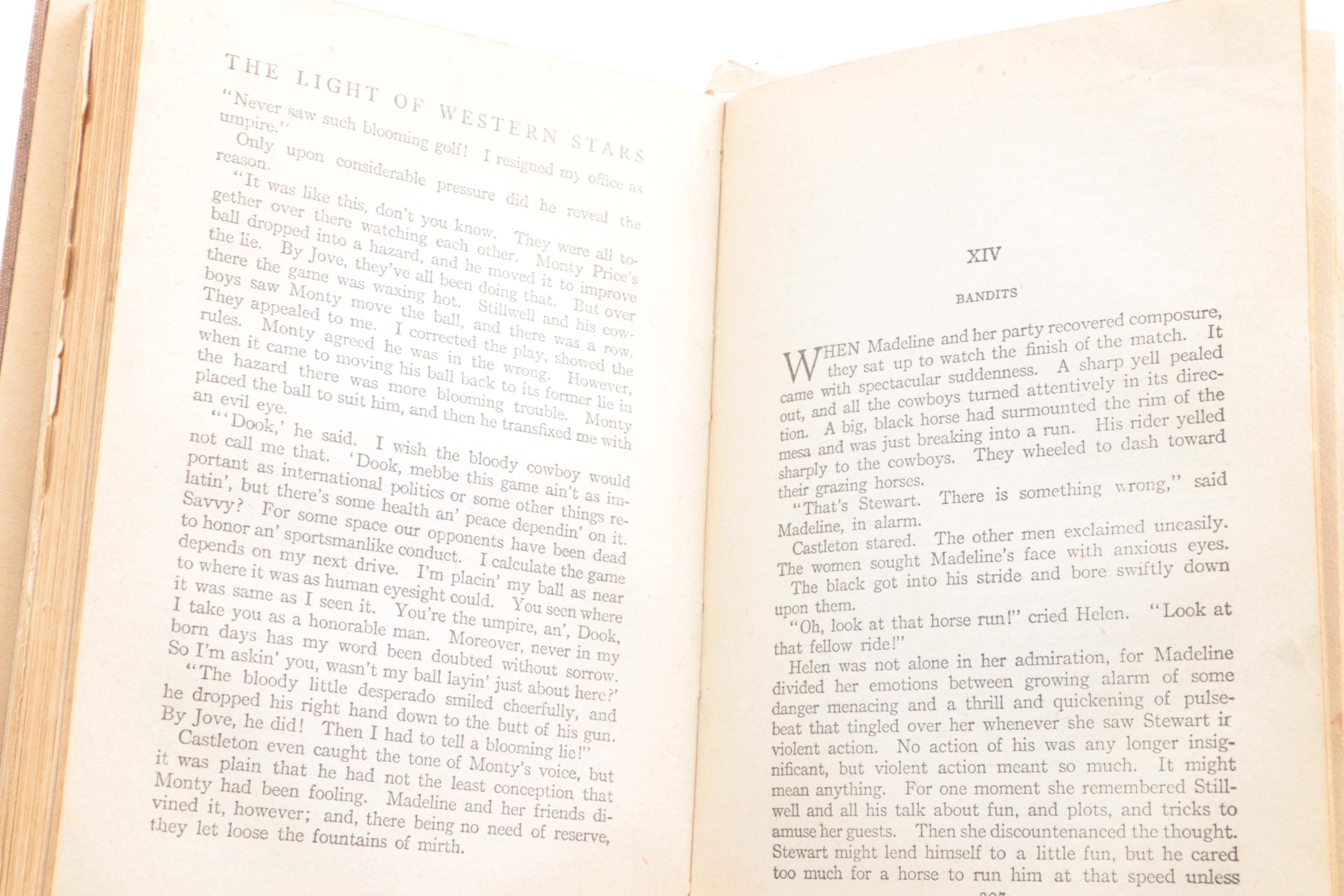 Antique Western Novels and Vintage Spanish-English Dictionary