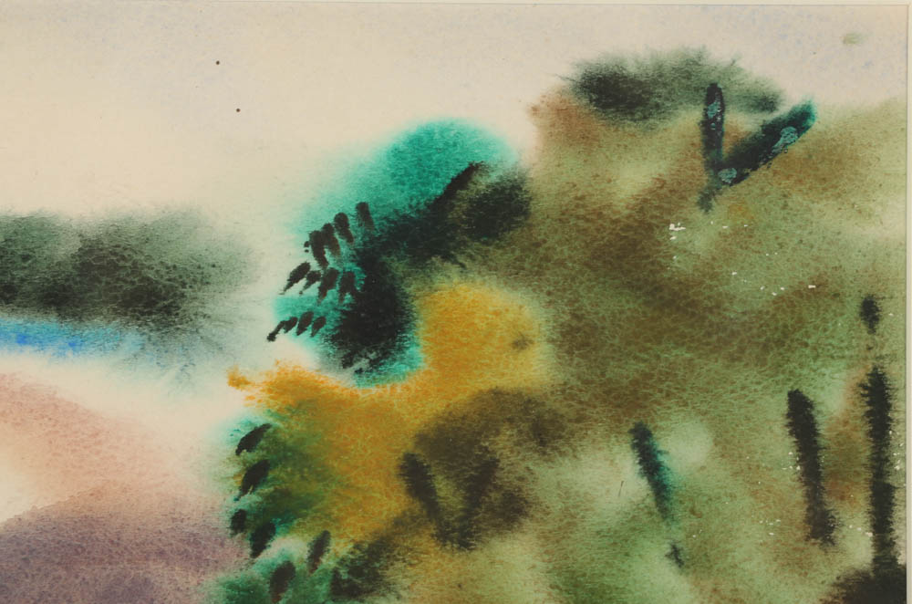 Carl Zimmerman Watercolor Painting