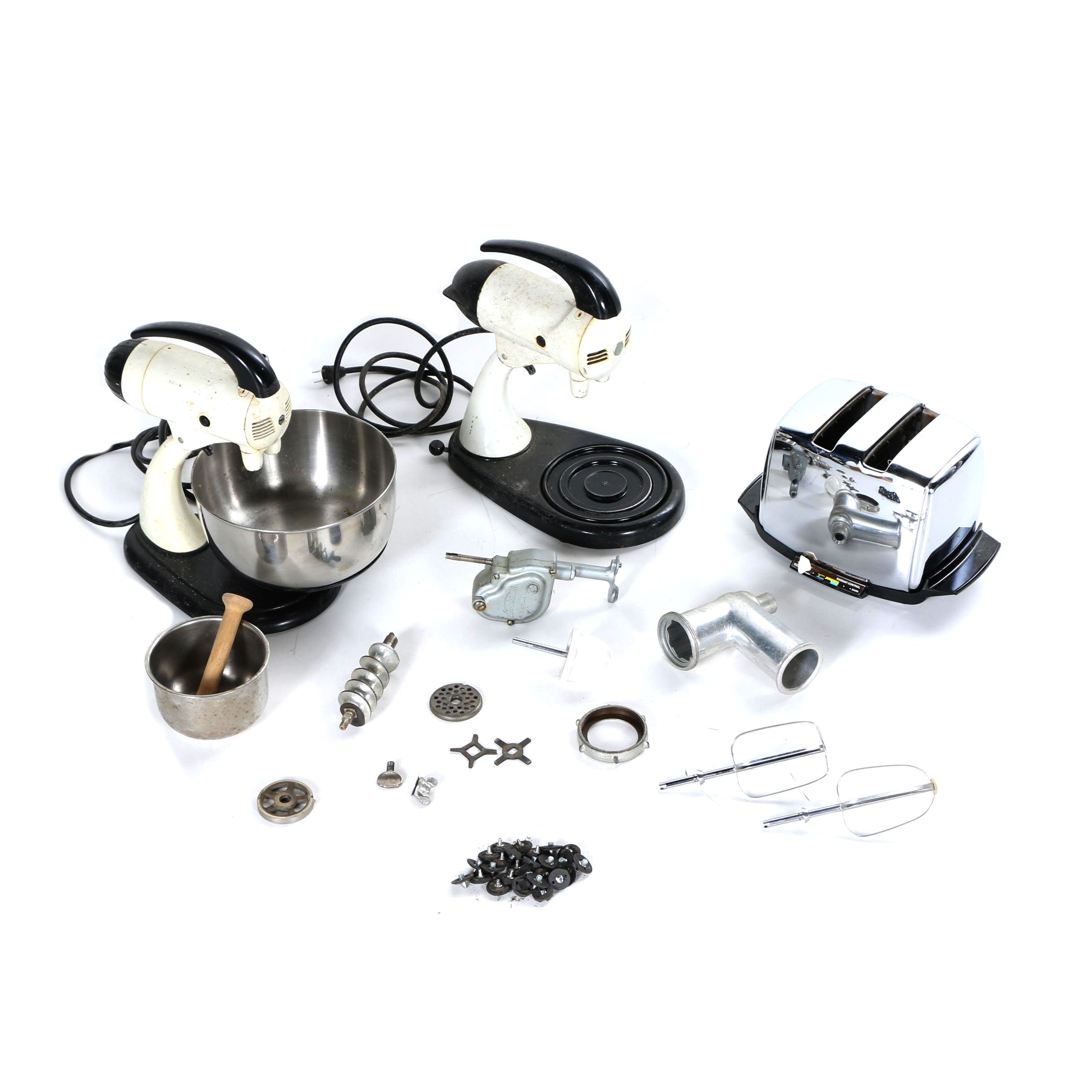 Vintage Sunbeam Automatic Mixmaster Stand Mixers and Toaster