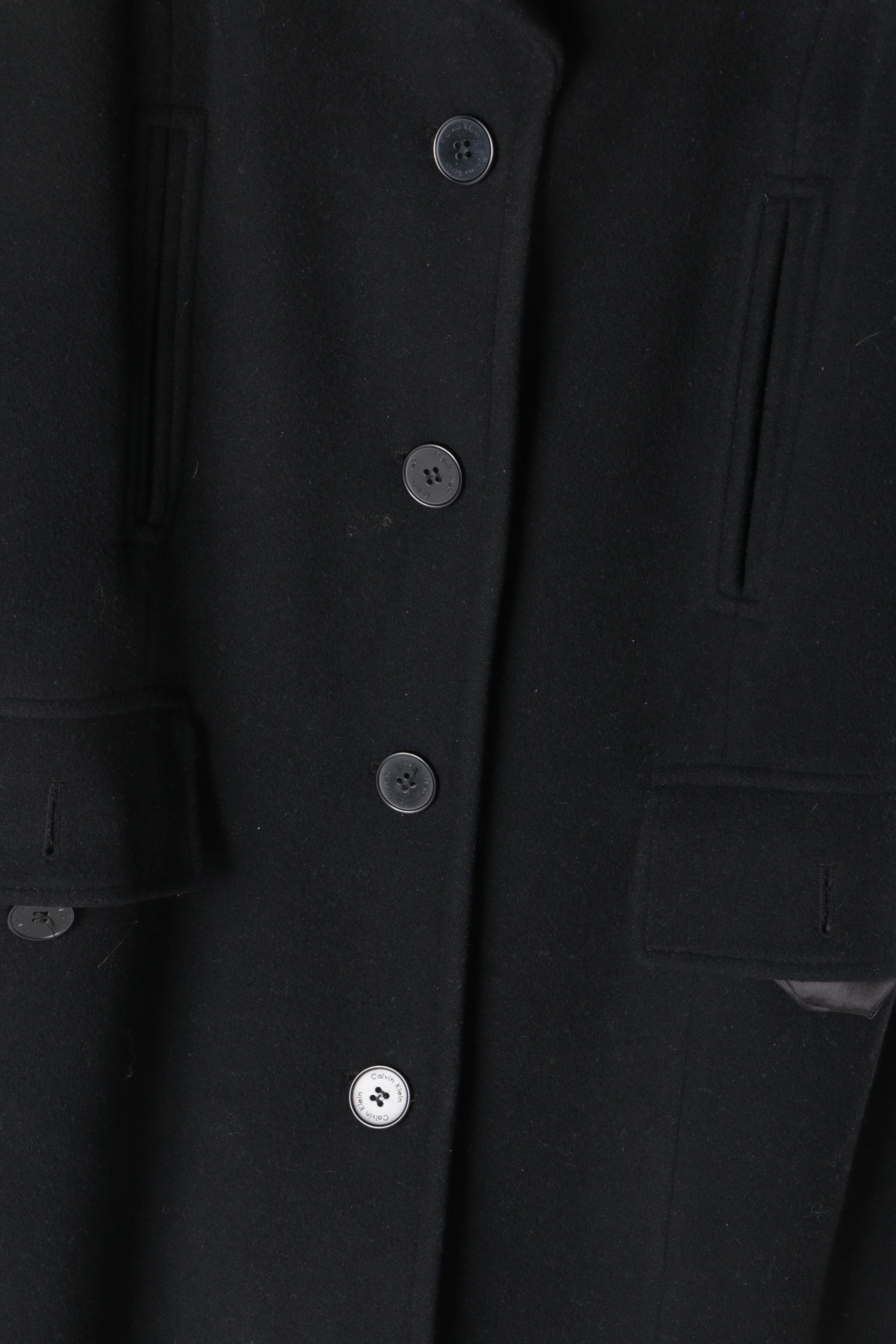 Women's Black Overcoats Including Calvin Klein